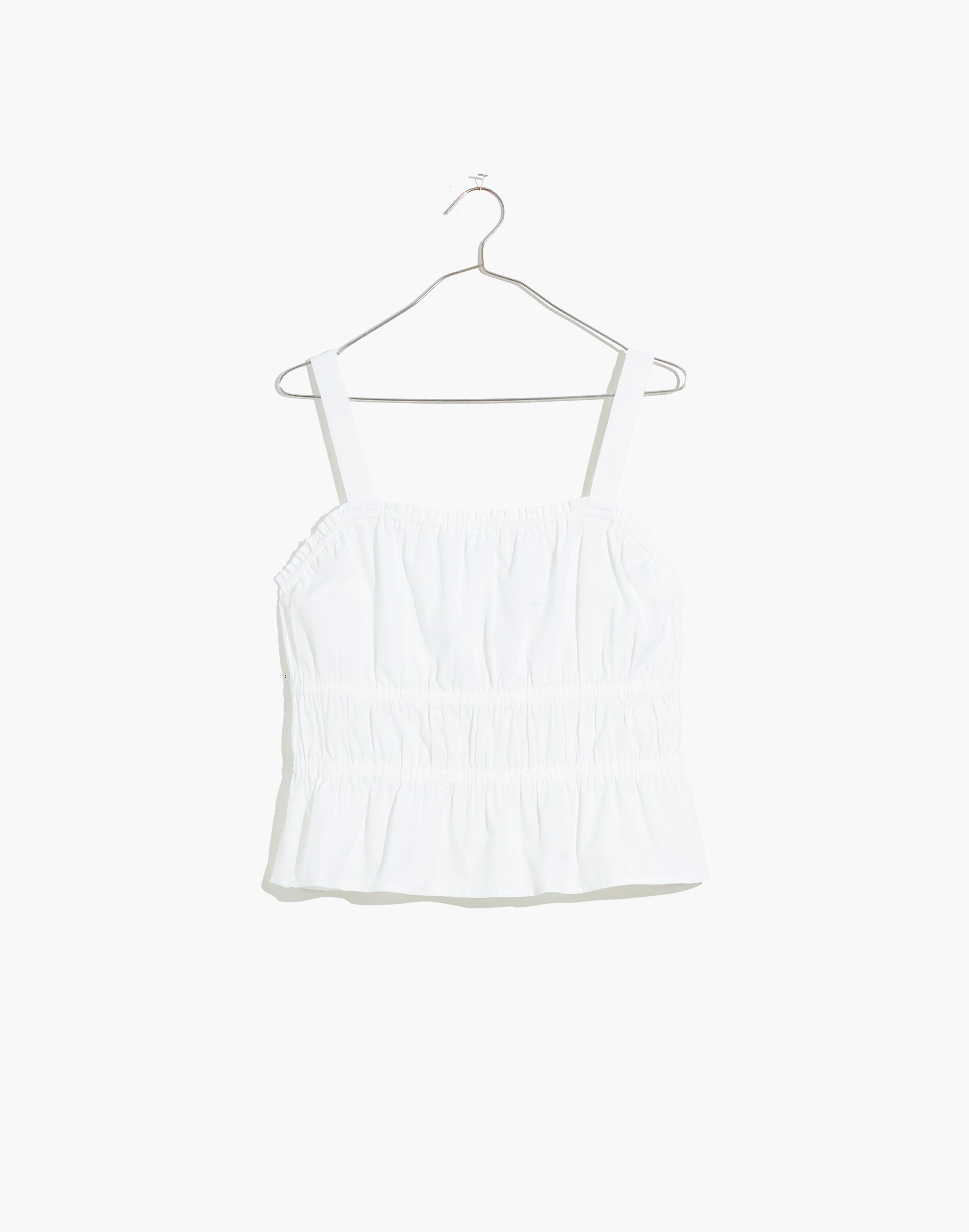 Plus Poplin Sophia Peplum Tank