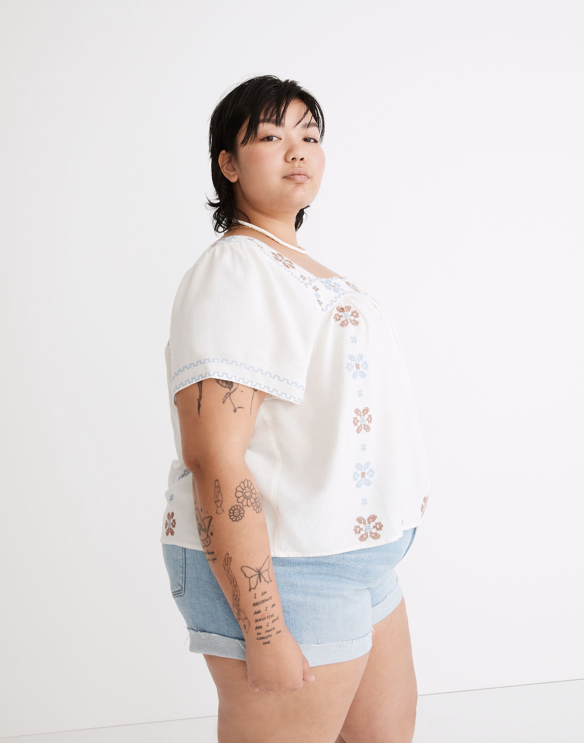 Plus Cross-Stitch Top