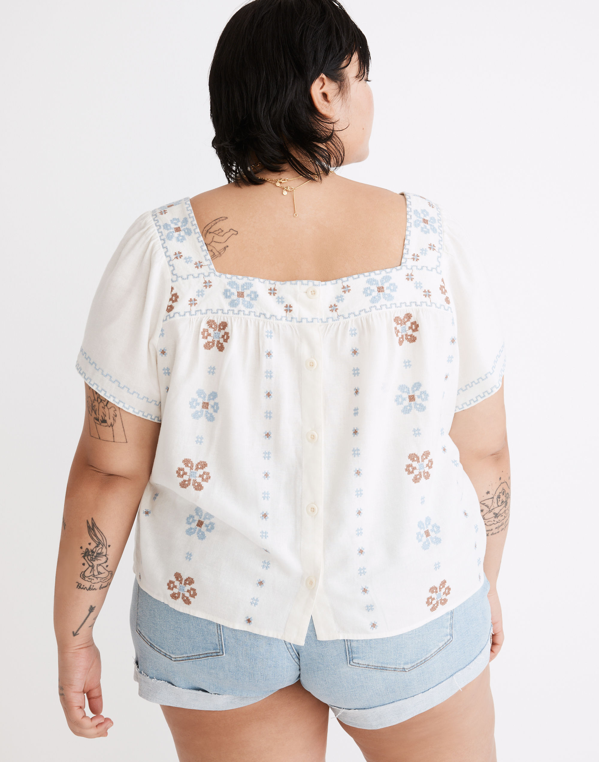 Plus Cross-Stitch Top