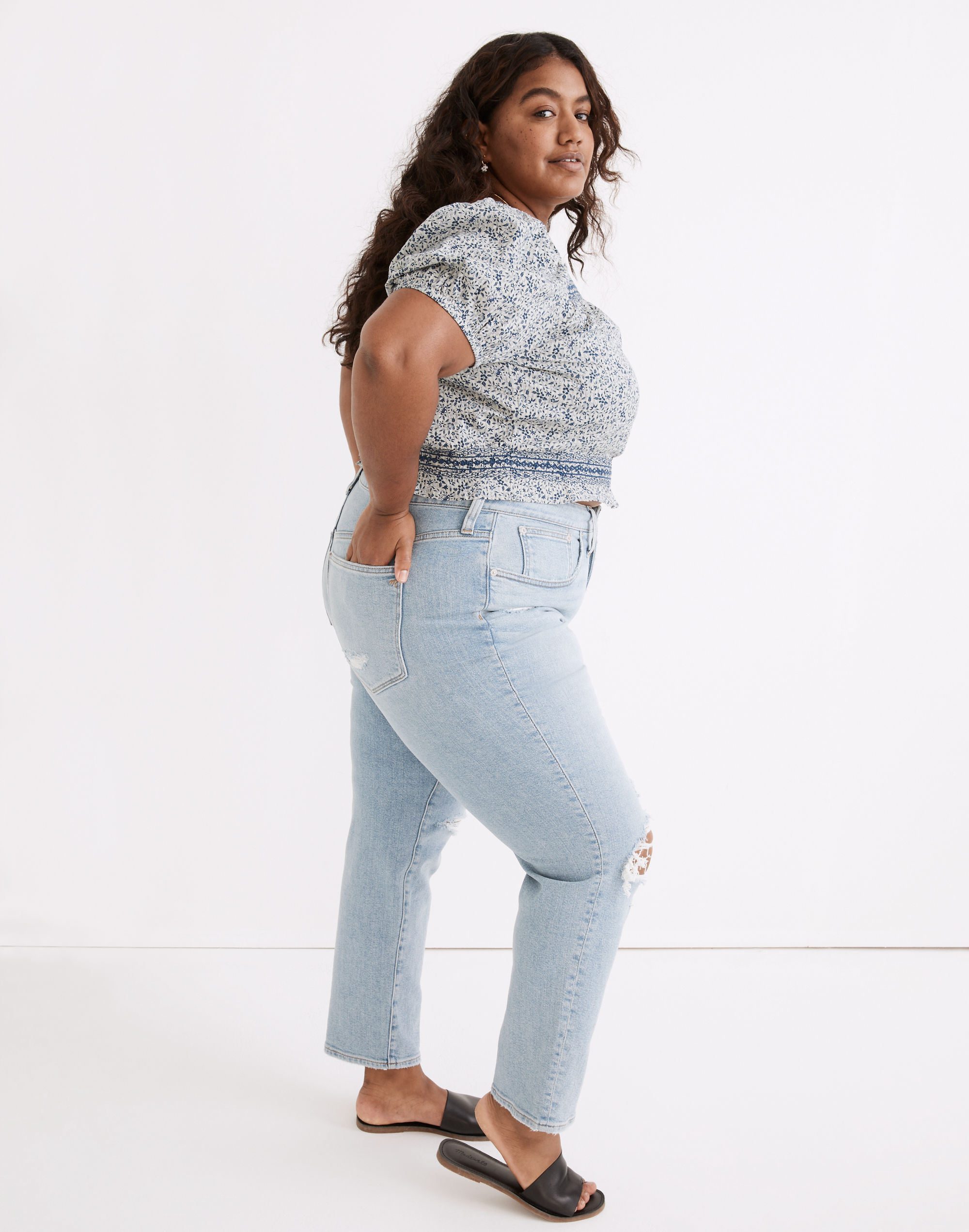 Plus Jeanette Top in Florentine Floral in null image 2