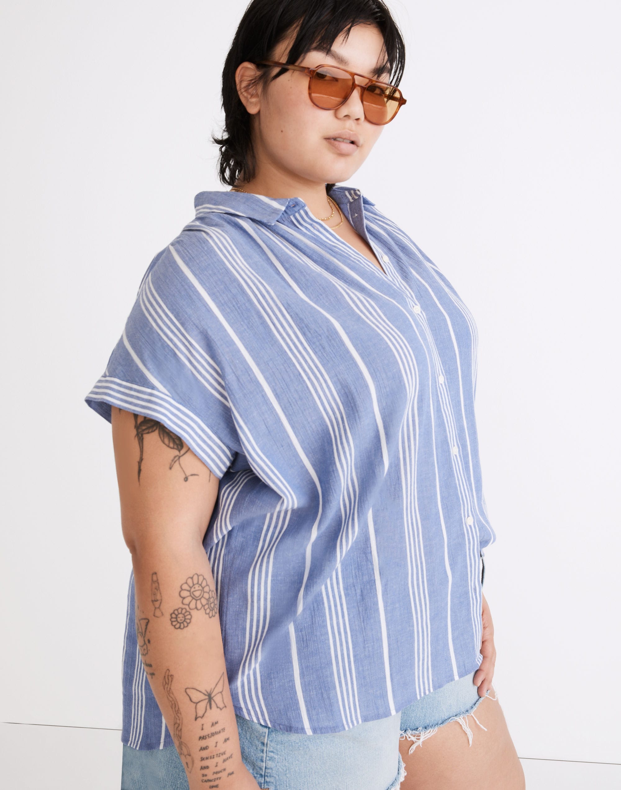 Plus Central Shirt in Highley Stripe