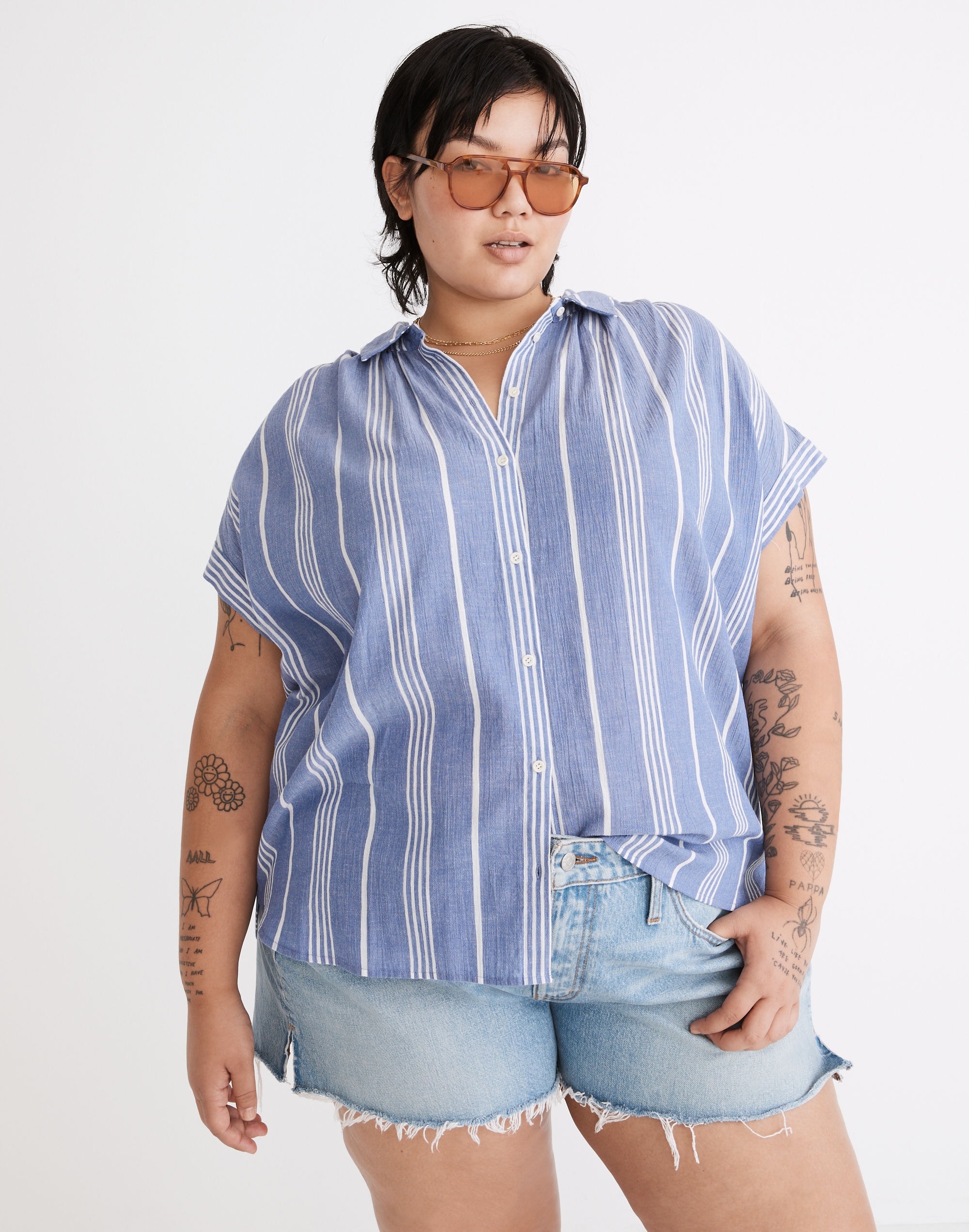 Plus Central Shirt in Highley Stripe