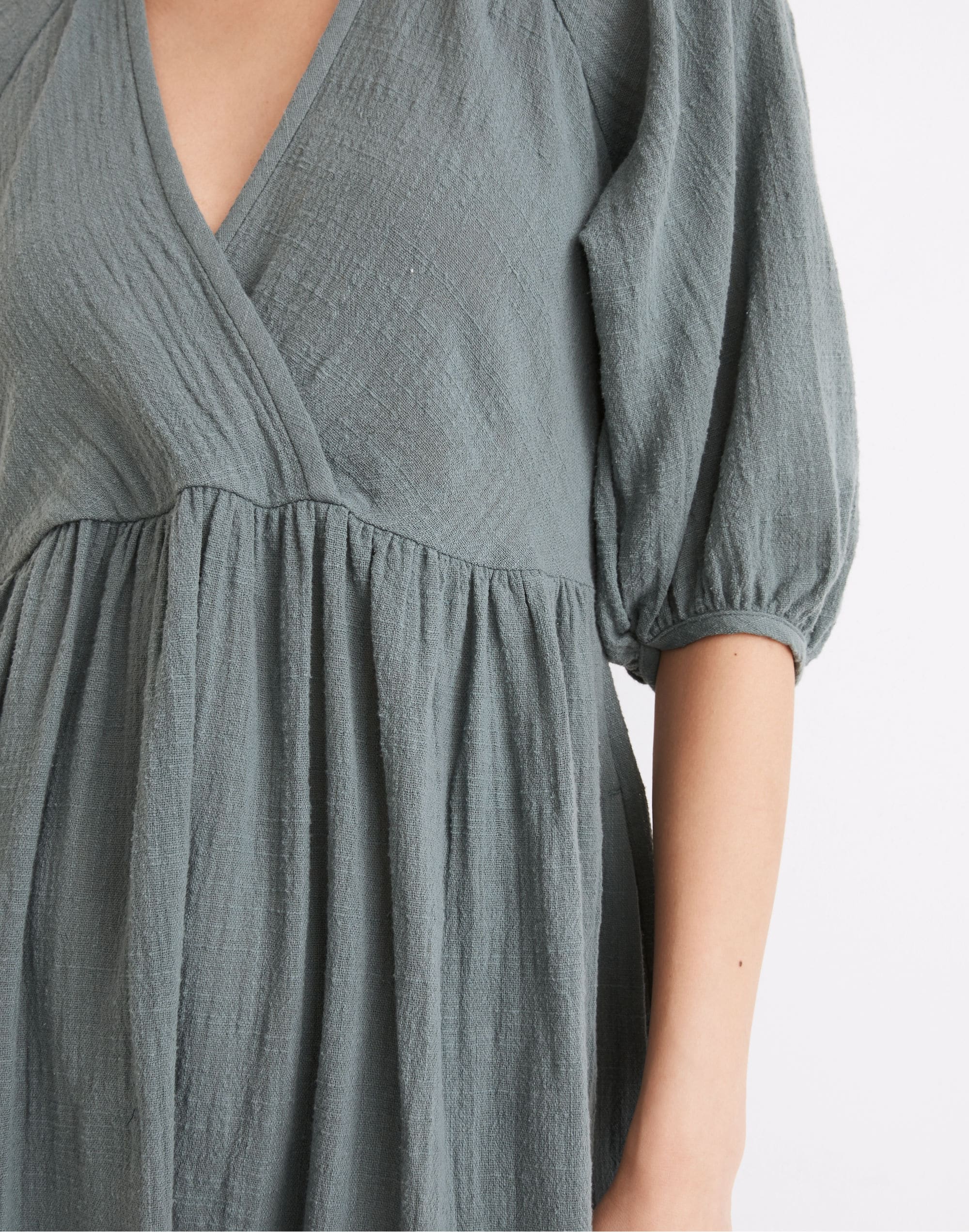 Marianna Puff-Sleeve Midi Dress