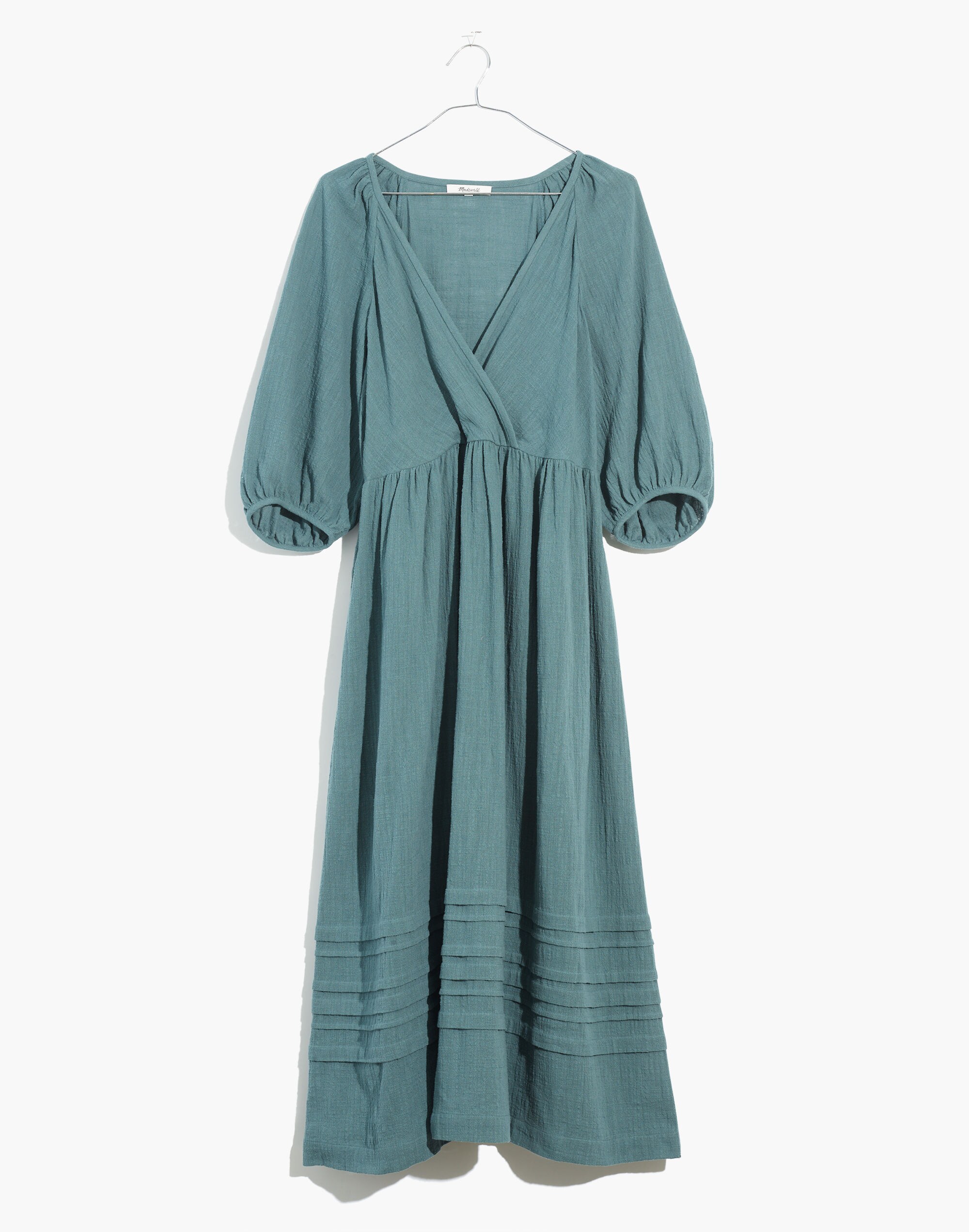 madewell puff sleeve midi dress Puff-Sleeve Sweetheart Midi Dress