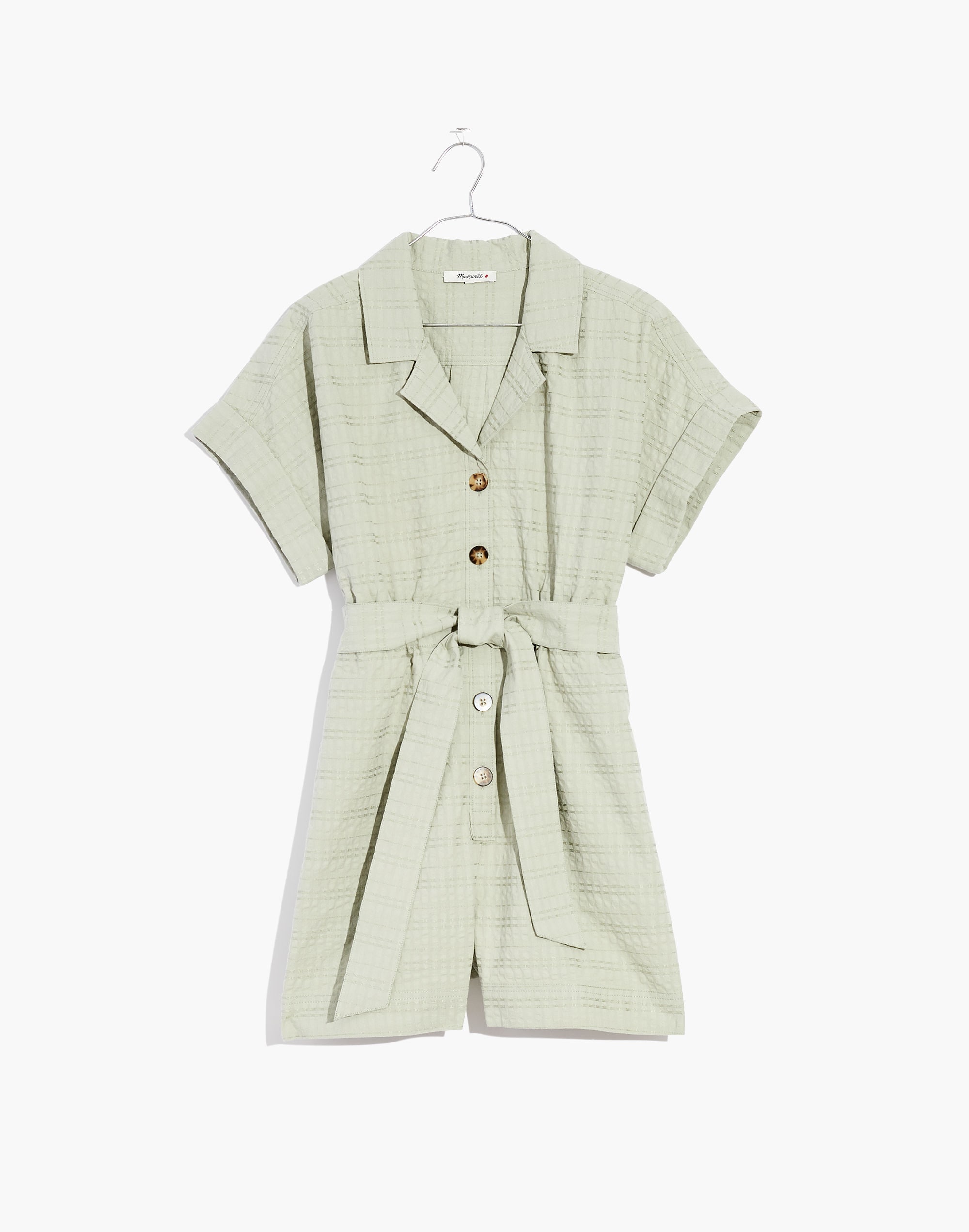 Seersucker Camp Romper