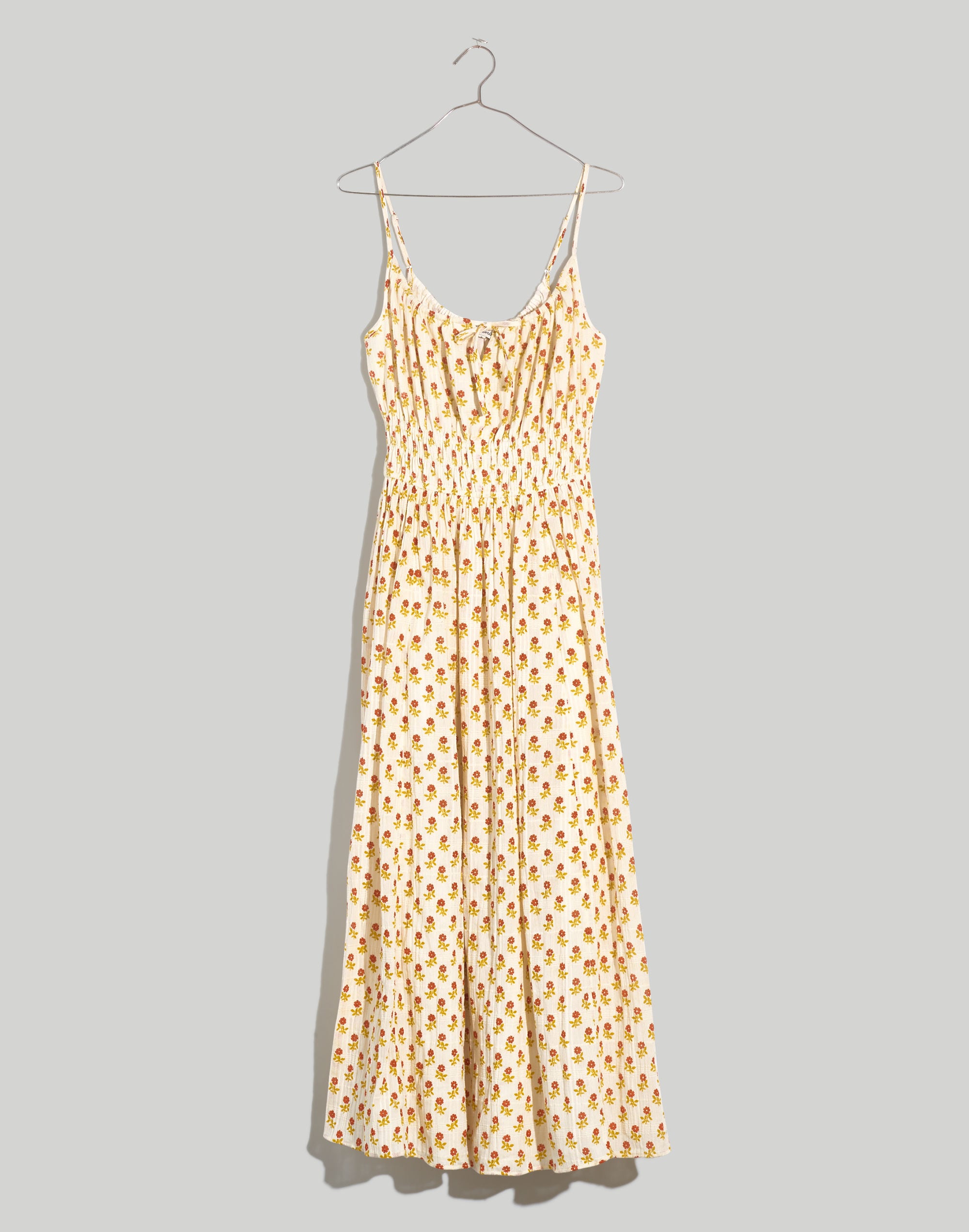 Sophia Cami Midi Dress in Wild Calendula Block-Print