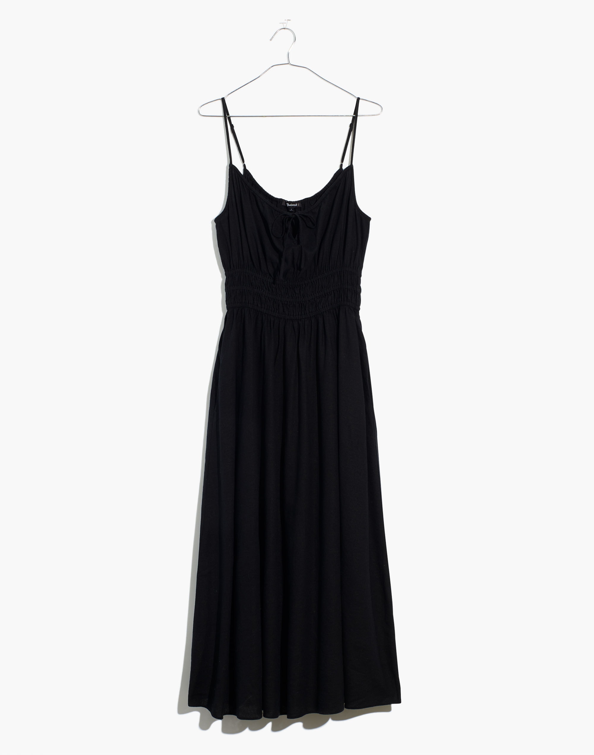 Linen-Blend Sophia Cami Midi Dress