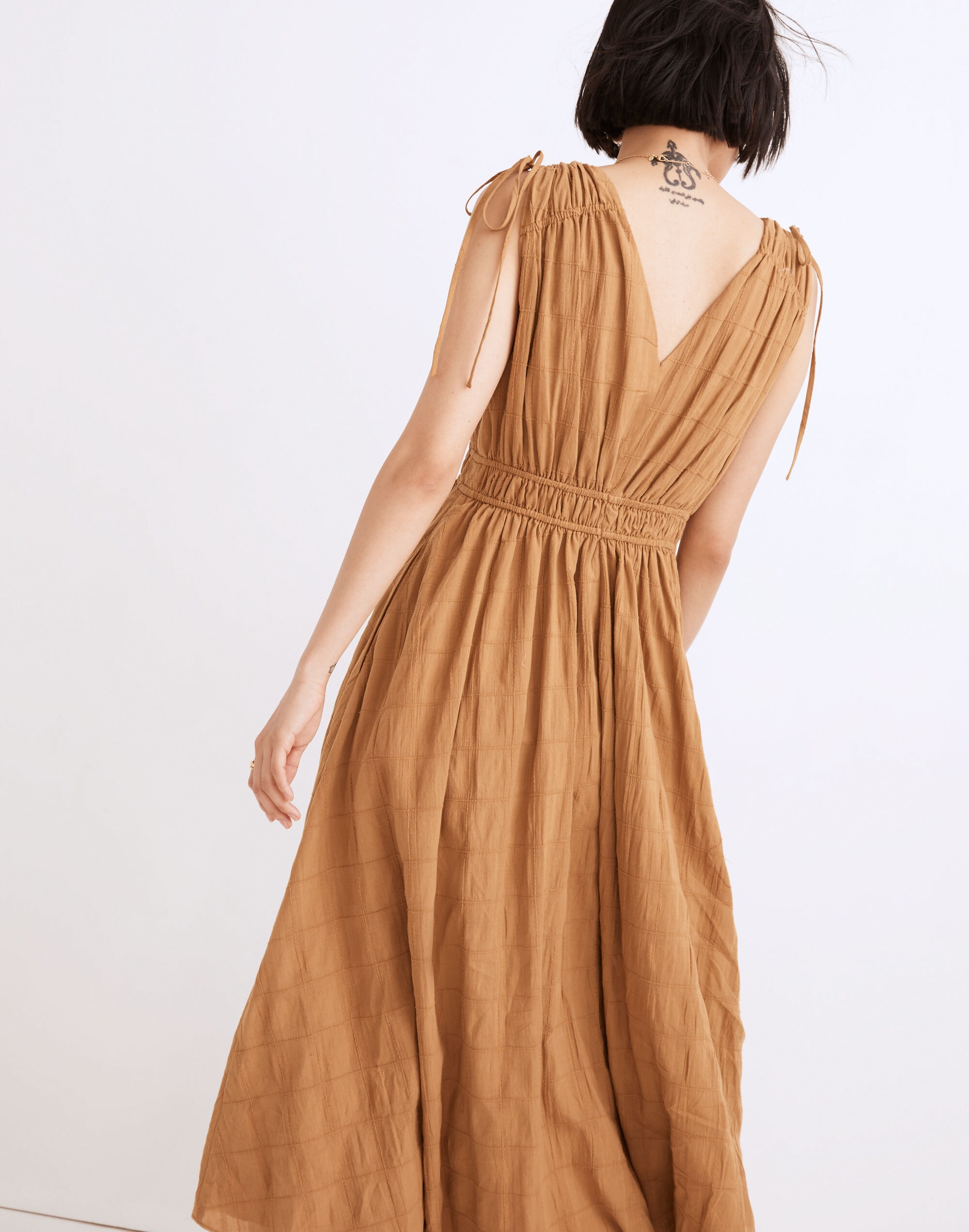 madewell sophia midi dress Twill Sophia Midi Dress