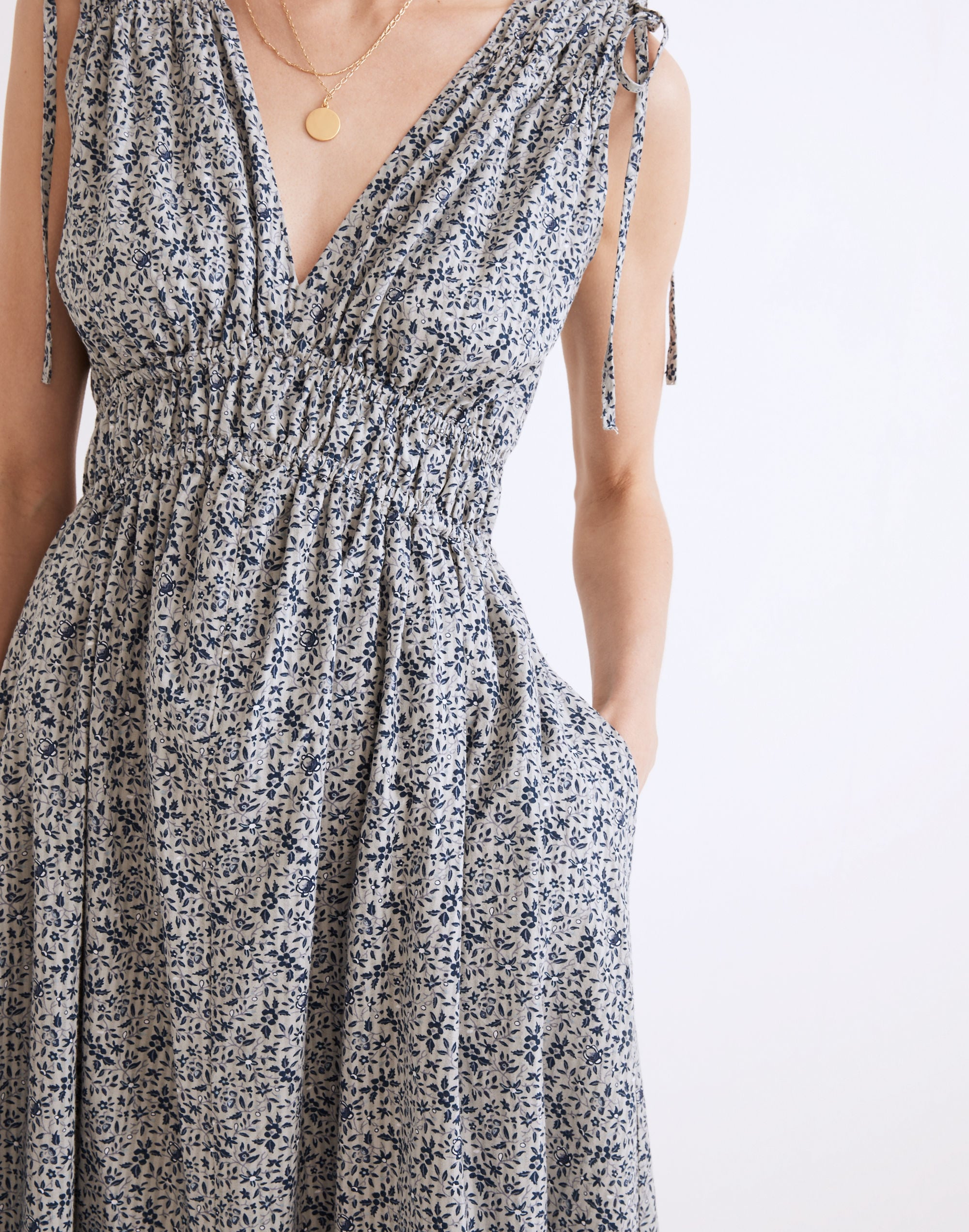 Sophia Smocked Midi Dress in Florentine Floral