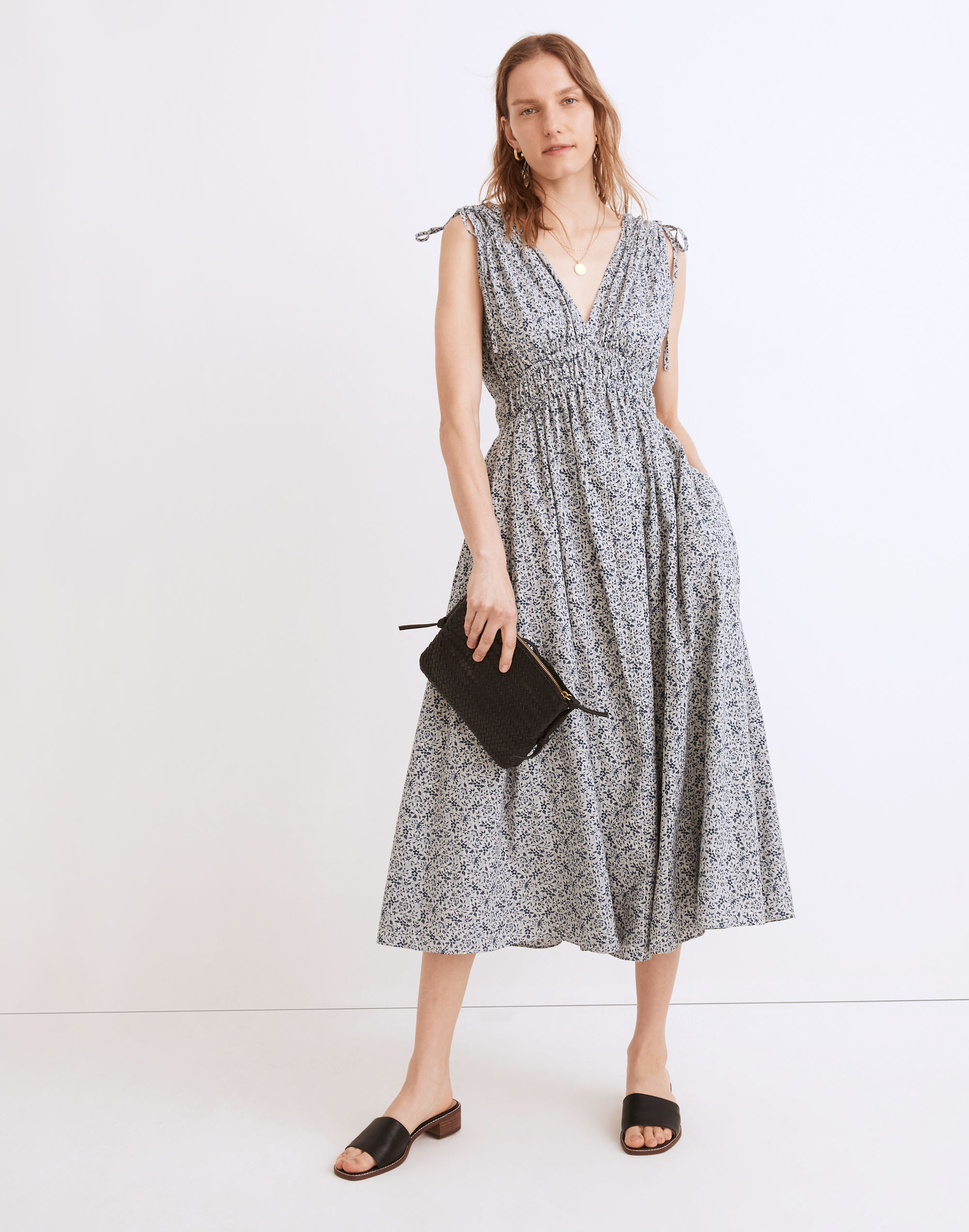 Sophia Smocked Midi Dress in Florentine Floral