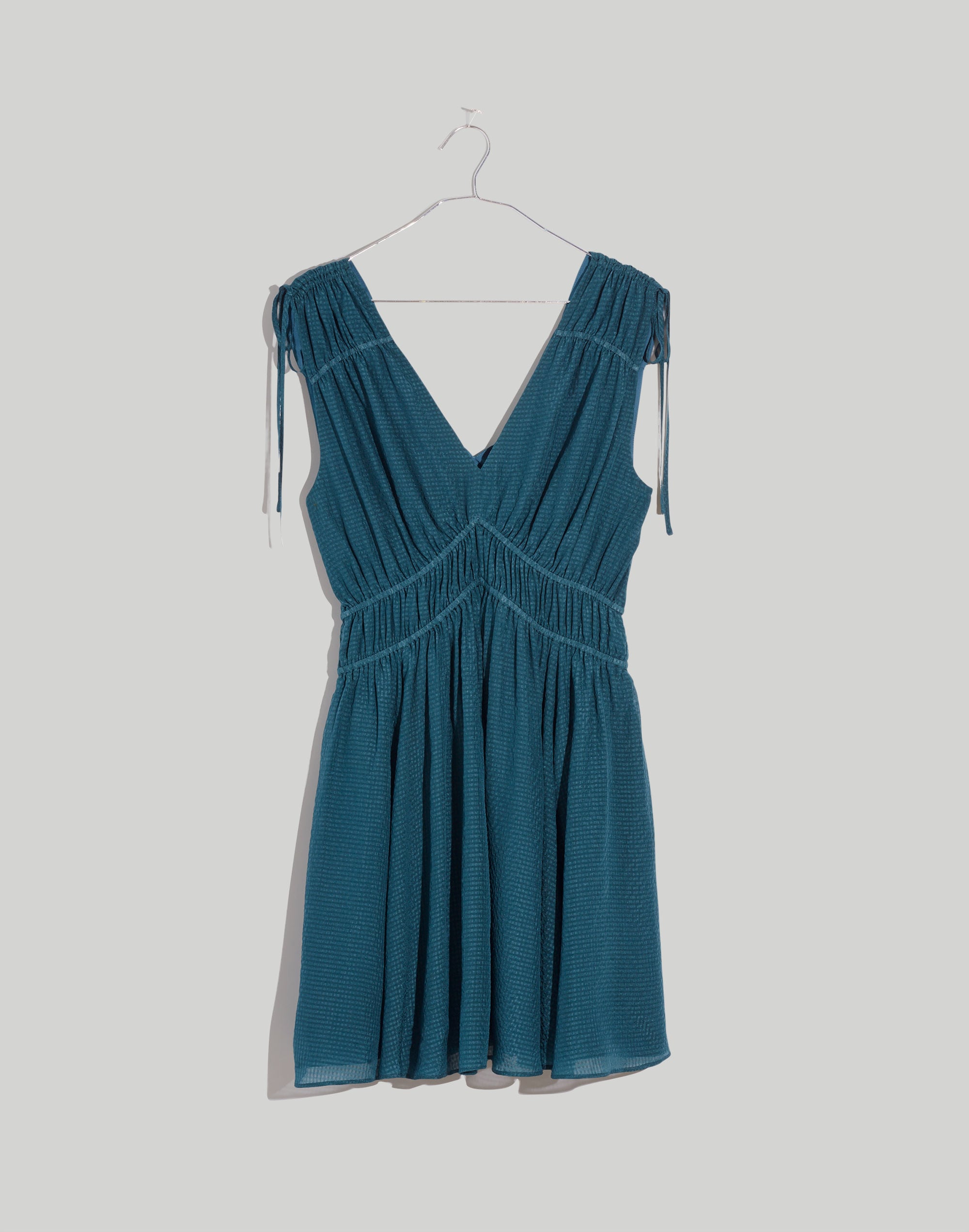 Silk Sophia Smocked Mini Dress