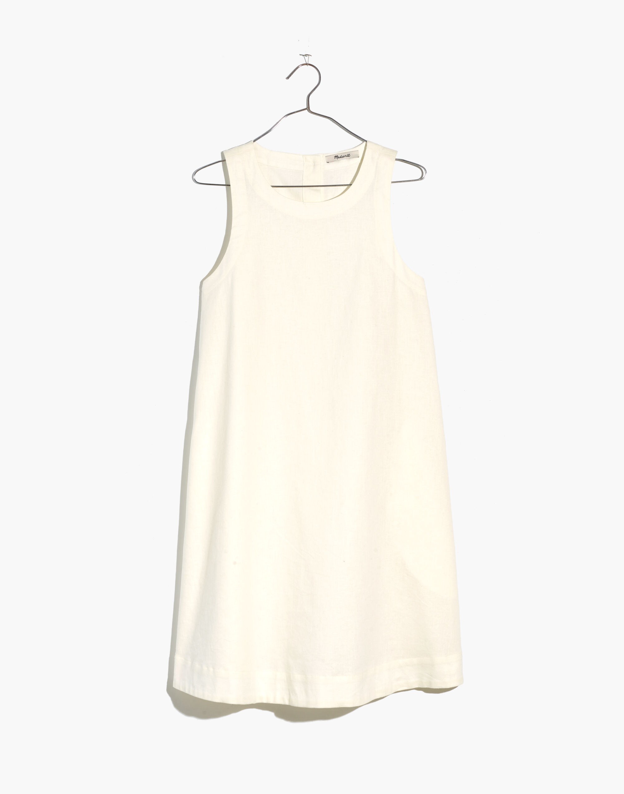 Linen-Cotton Tank Mini Dress
