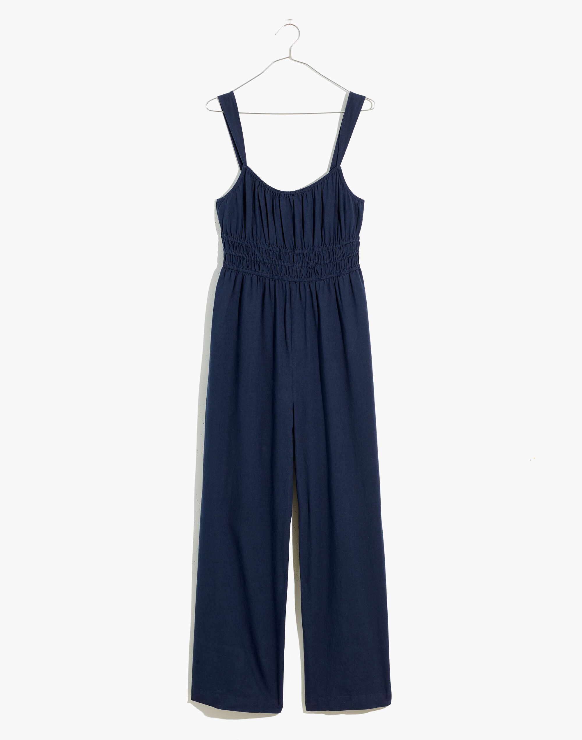 Linen-Blend Sophie Tank Wide-Leg Jumpsuit