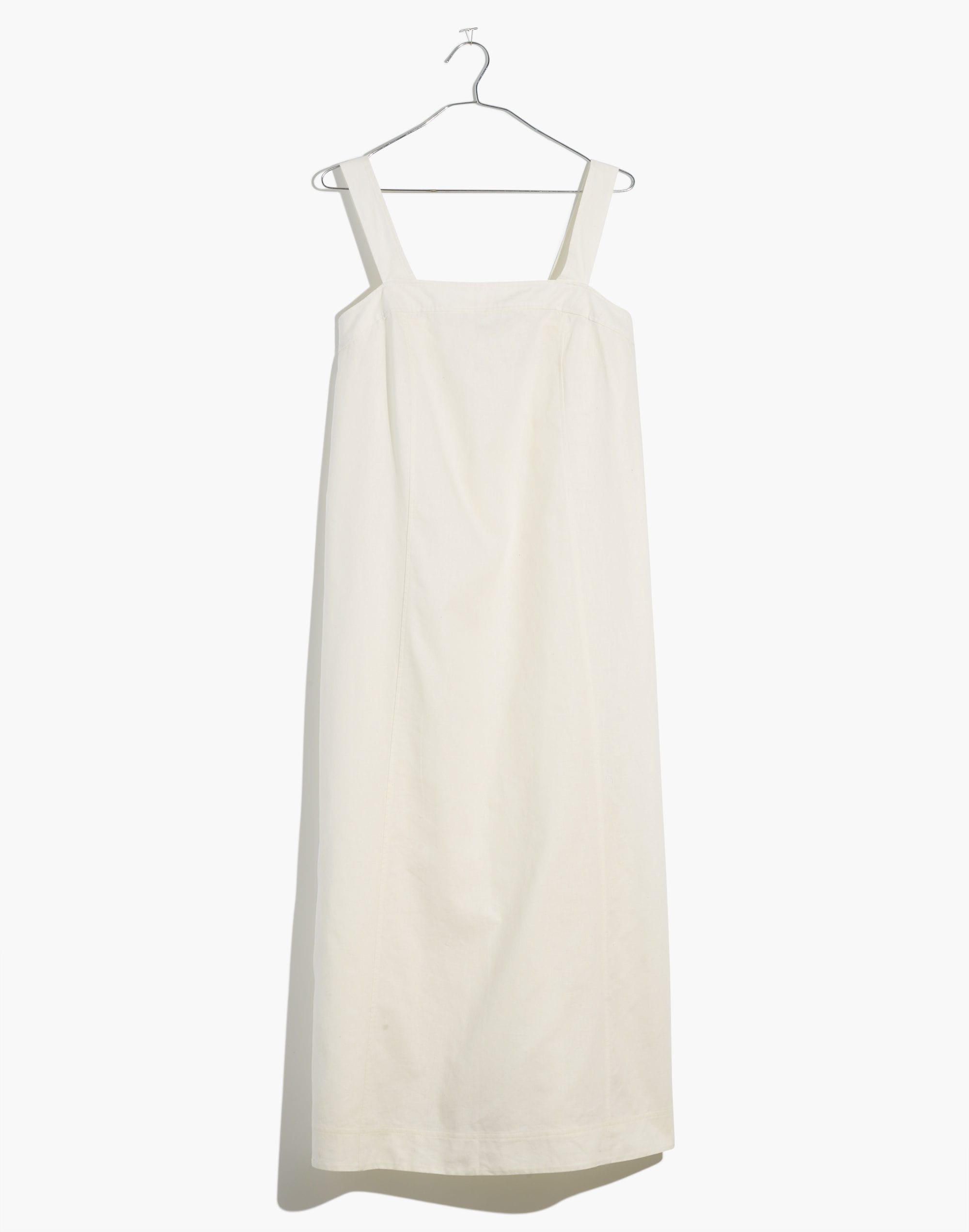 Petite Linen-Cotton Princess-Seamed Midi Dress