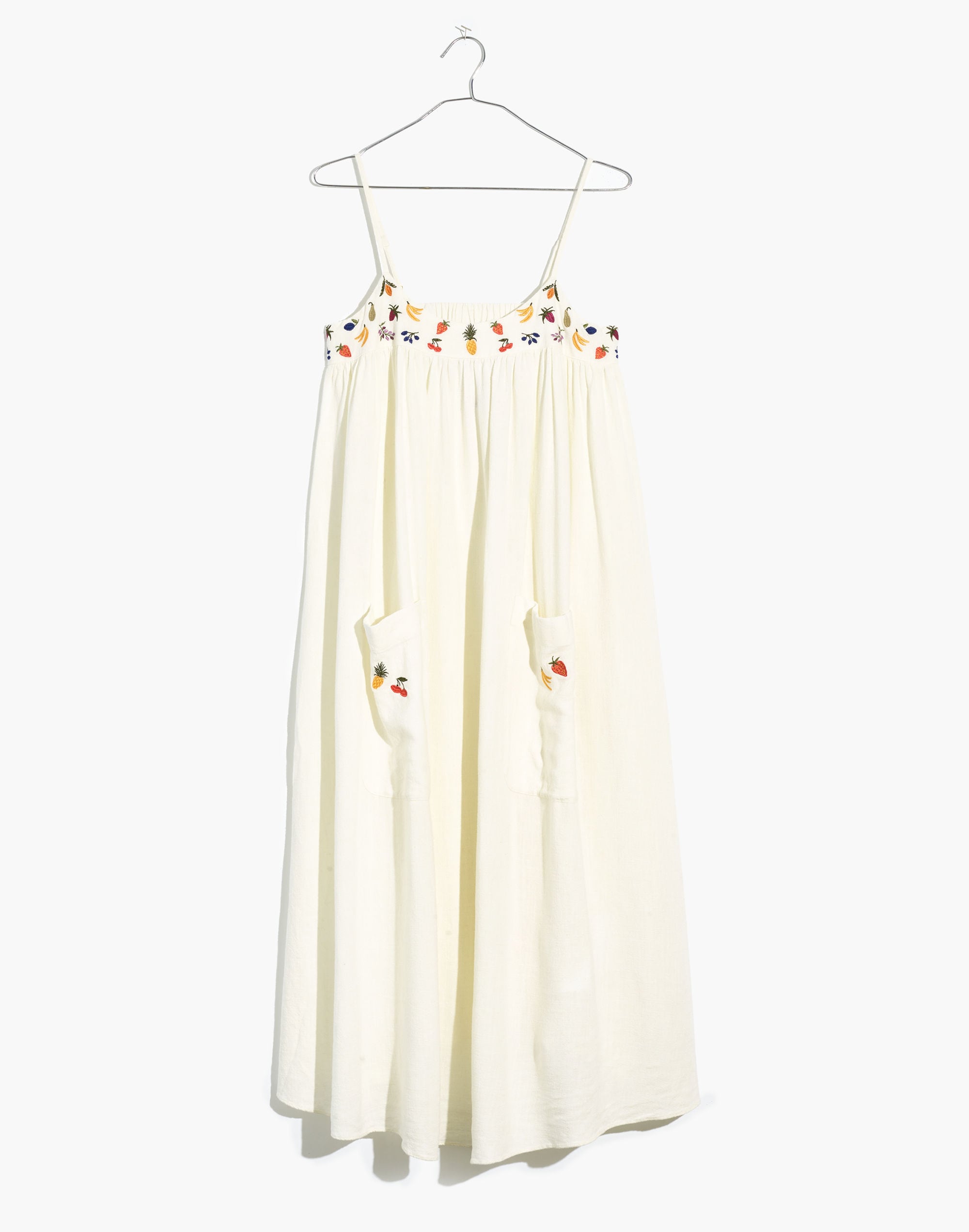 Fresca Fruit Embroidered Cami Midi Dress