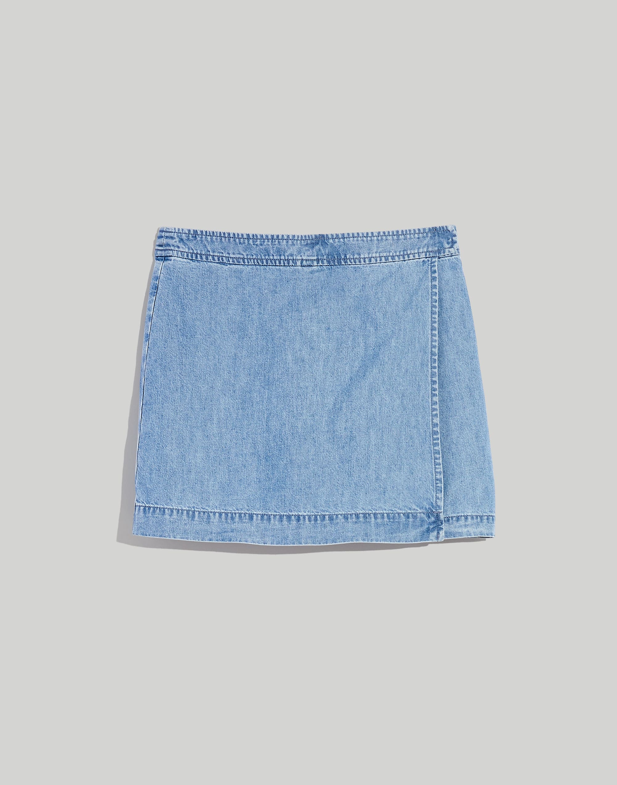Denim Mini Skort in Canham Wash: TENCEL&trade; Denim Edition