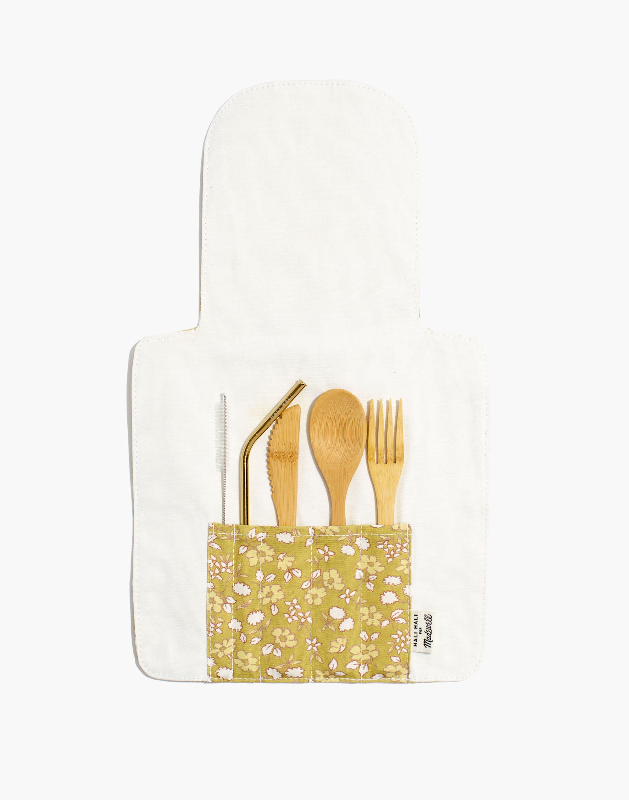 Madewell x Hali Hali Reusable Bamboo Cutlery Set in Piccola Floral