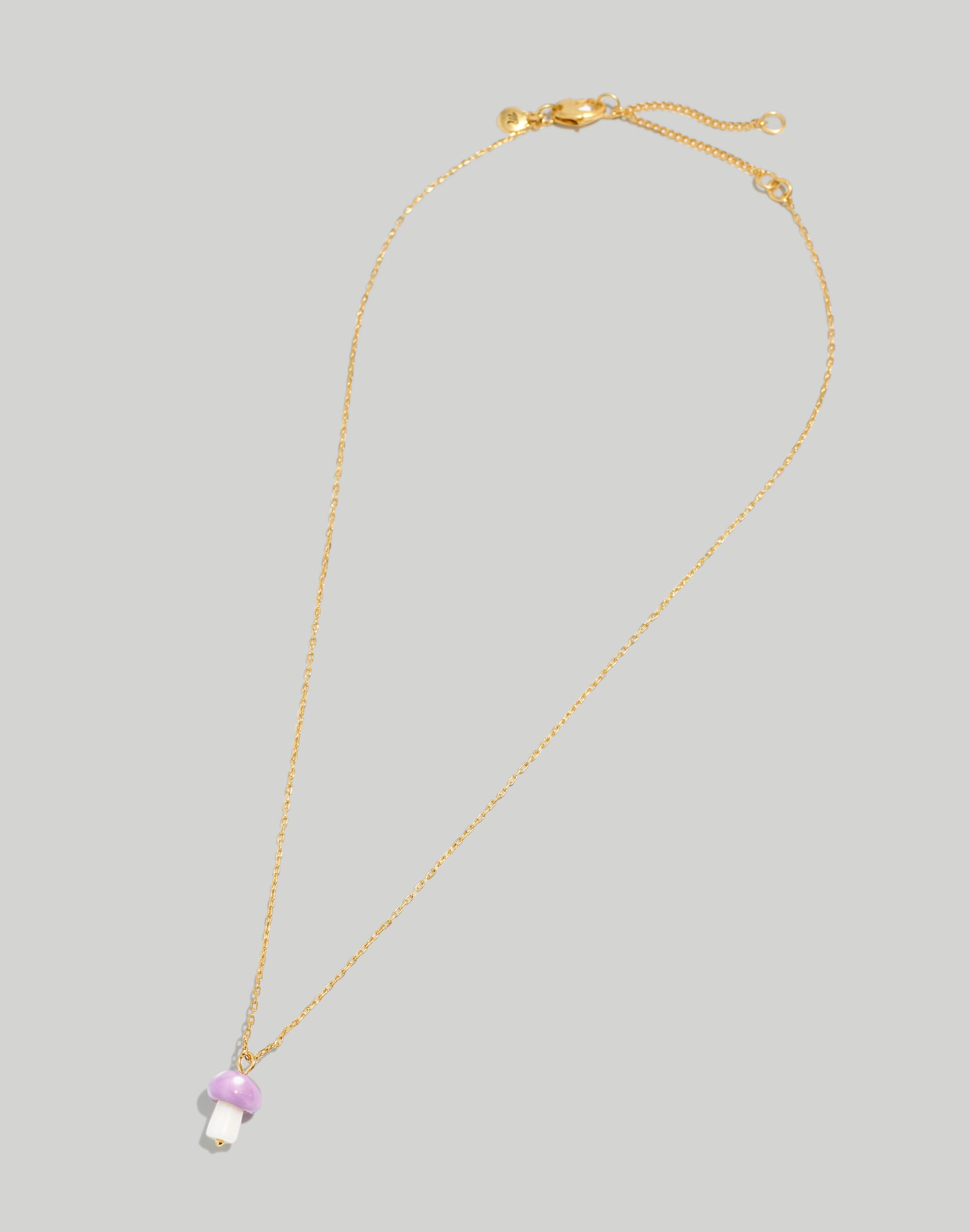 Mushroom Pendant Necklace