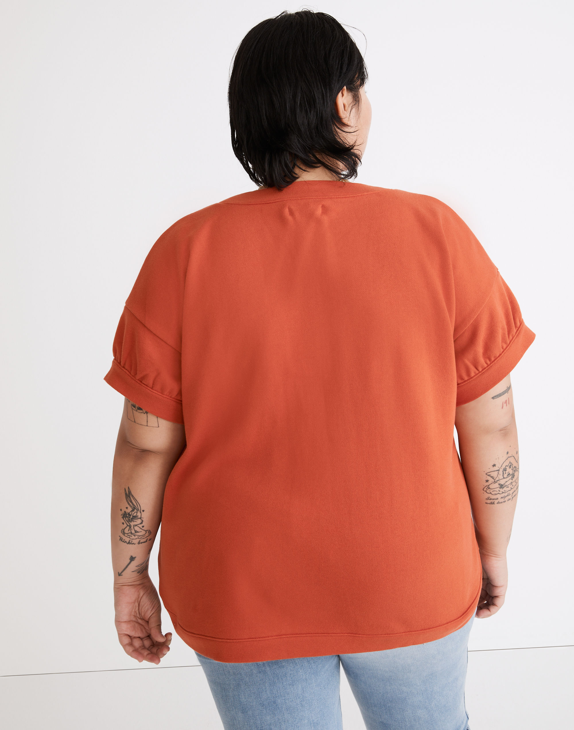 Plus (Re)sourced French Terry Sweatshirt Tee