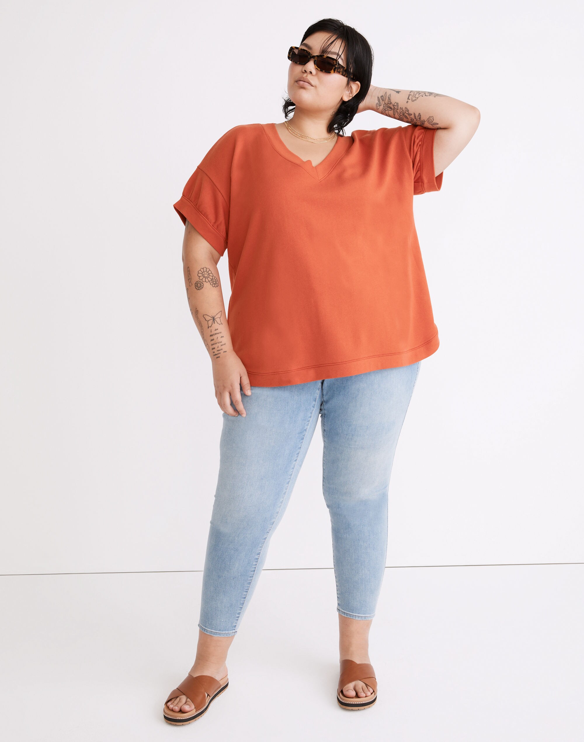 Plus (Re)sourced French Terry Sweatshirt Tee