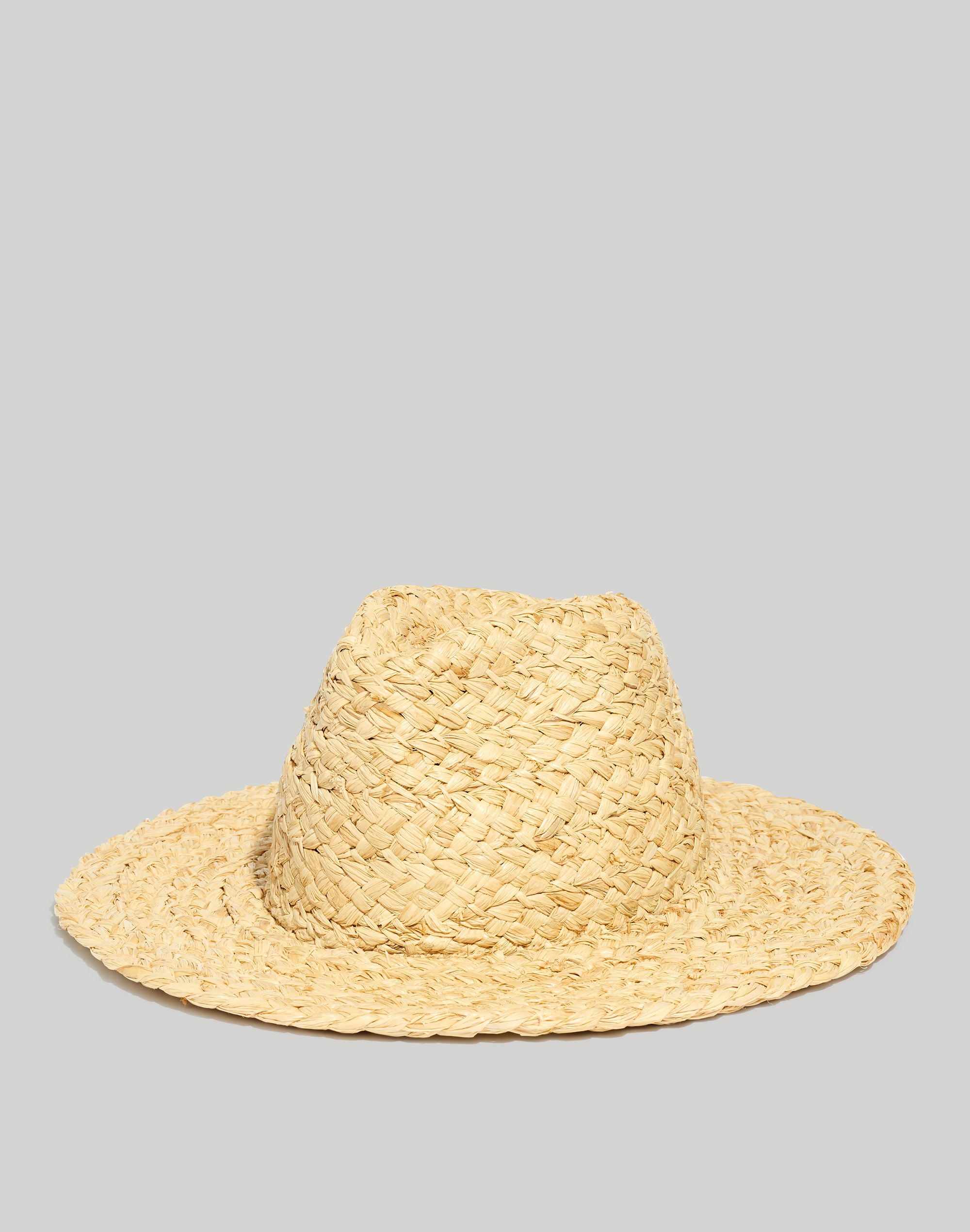 chunky straw panama hat