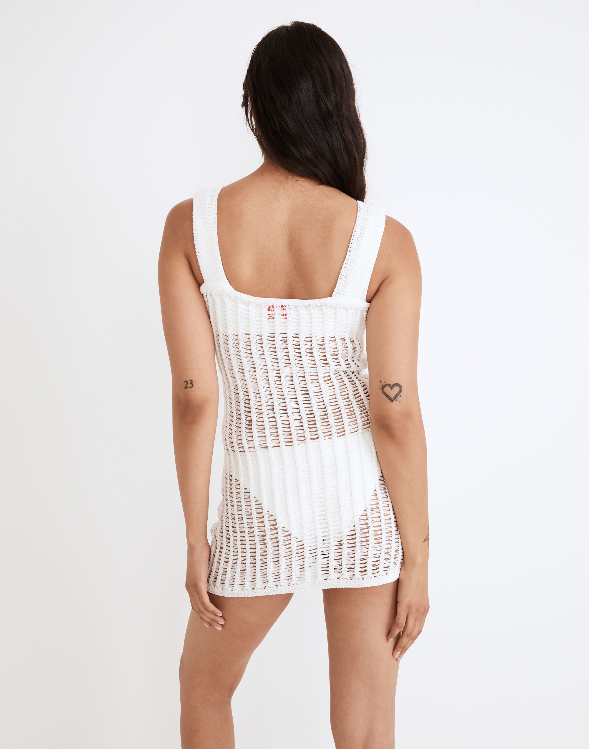 Madewell x Solid &amp; Striped&reg; Linen Crochet Ryan Cover-Up Dress in Brule