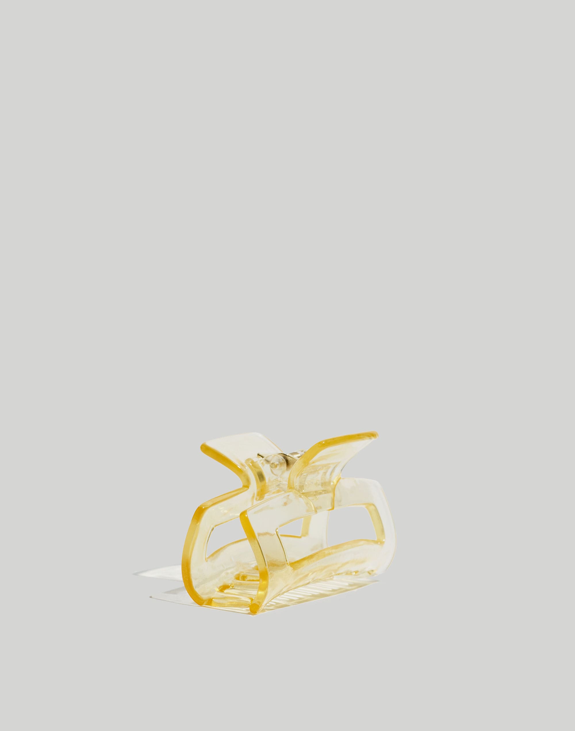 translucent medium claw hair clip