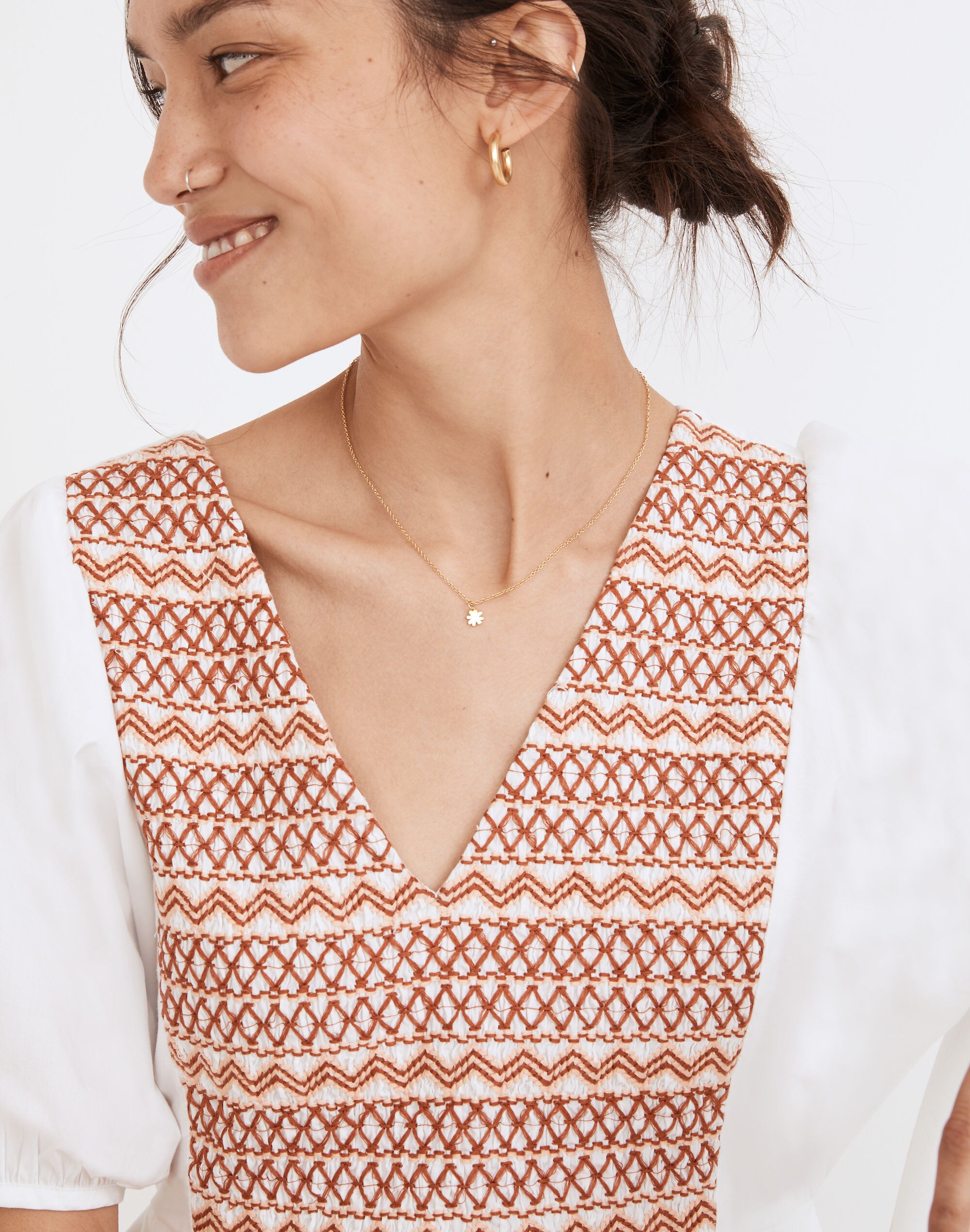 Delicate Collection Demi-Fine Daisy Pendant Necklace