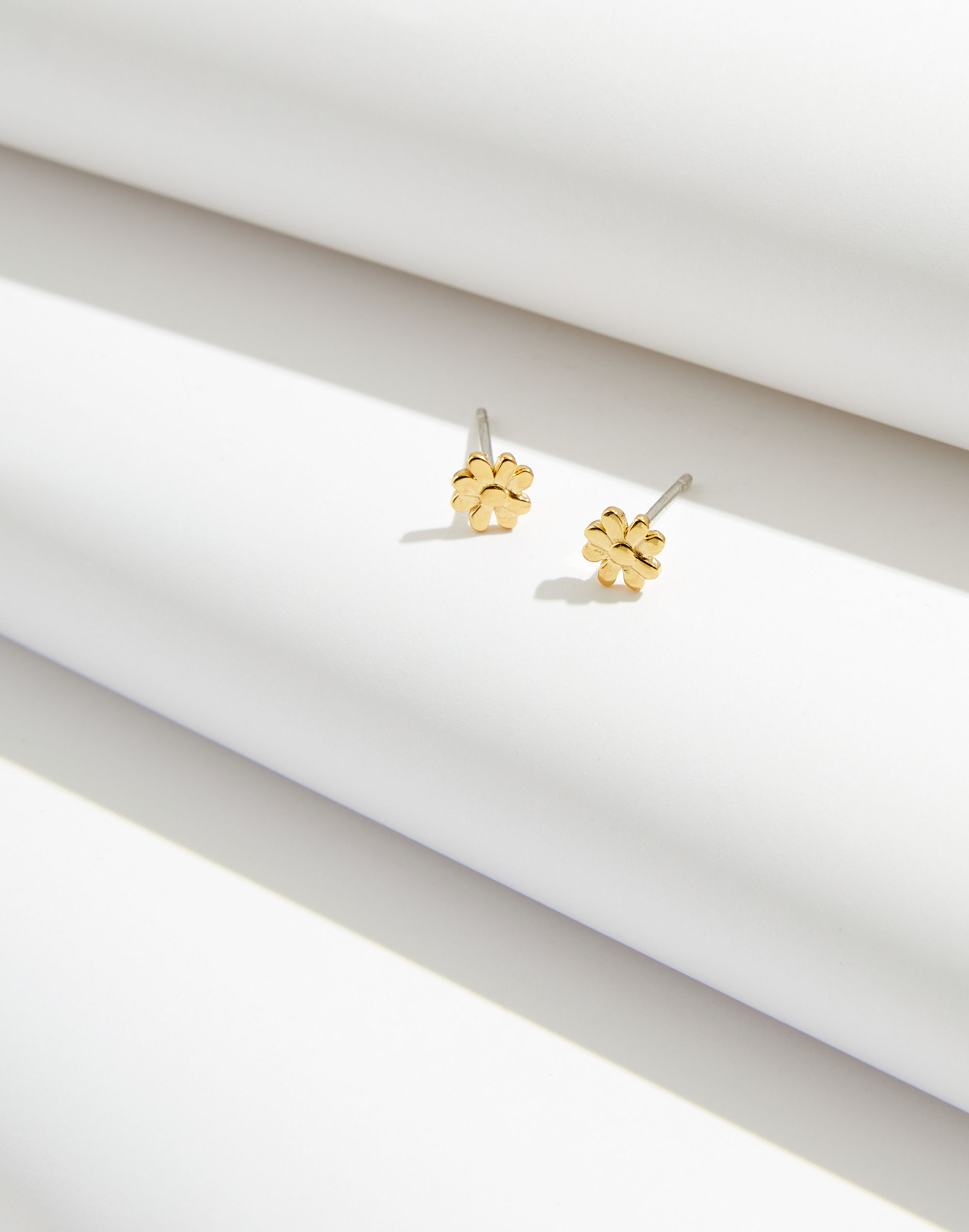 Delicate Collection Demi-Fine Daisy Stud Earrings