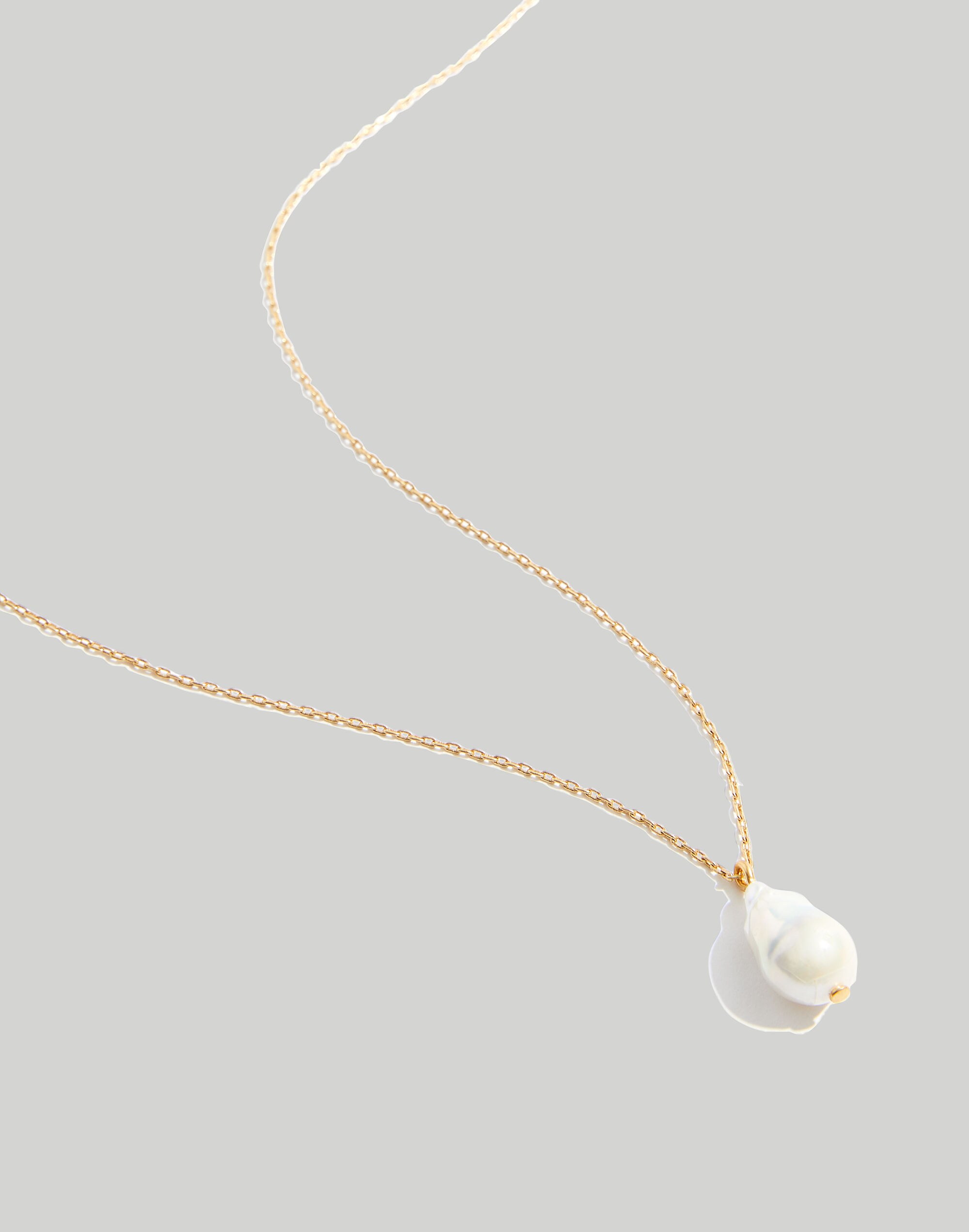 Freshwater Baroque Pearl Pendant Statement Necklace