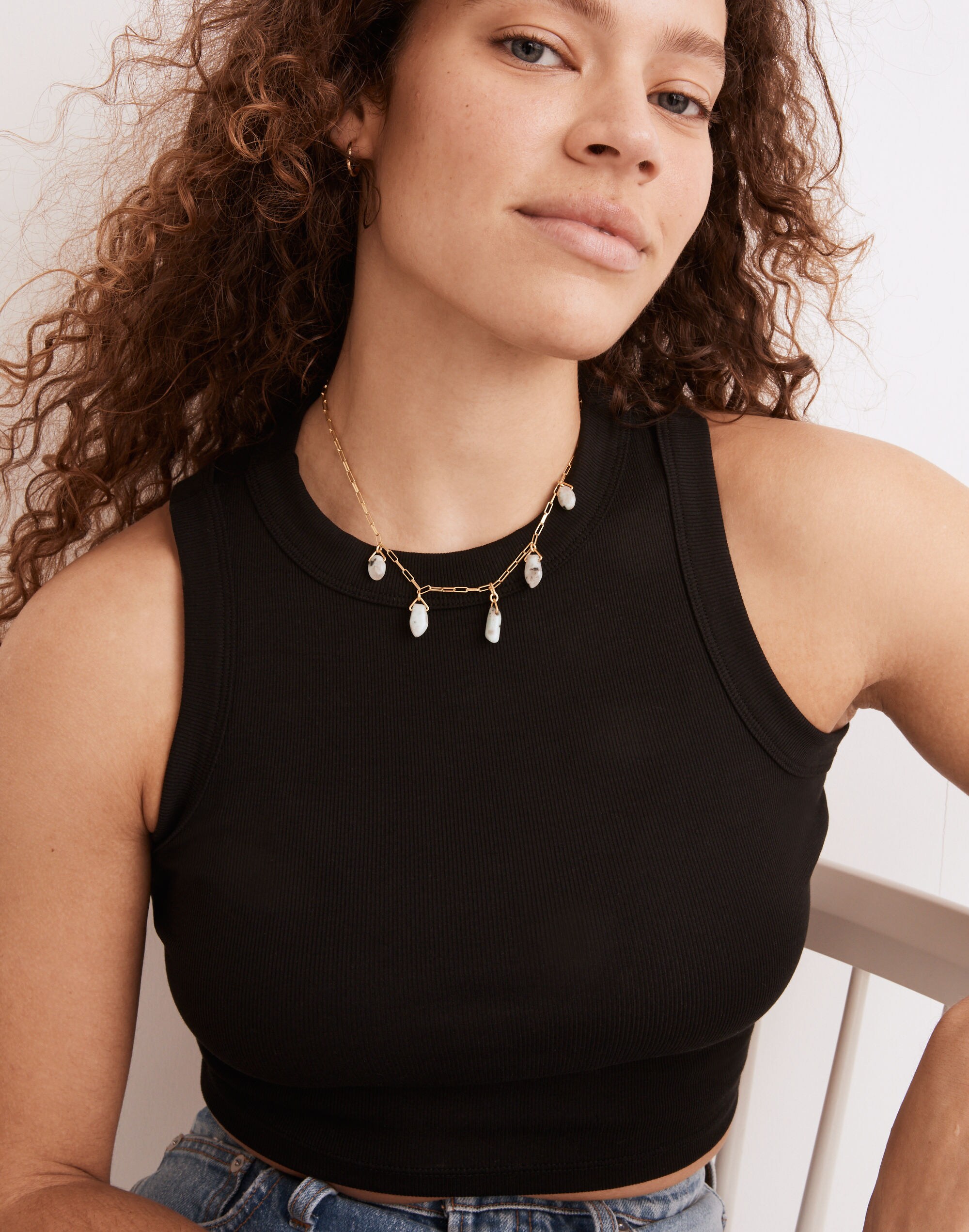 Stone Collection Jasper Charm Necklace