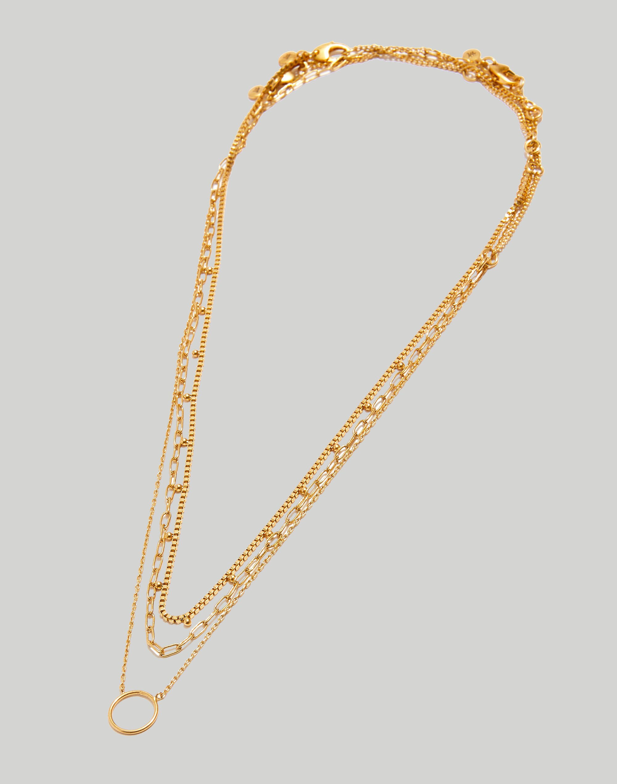 Three-Piece Dotted Chain Necklace Set