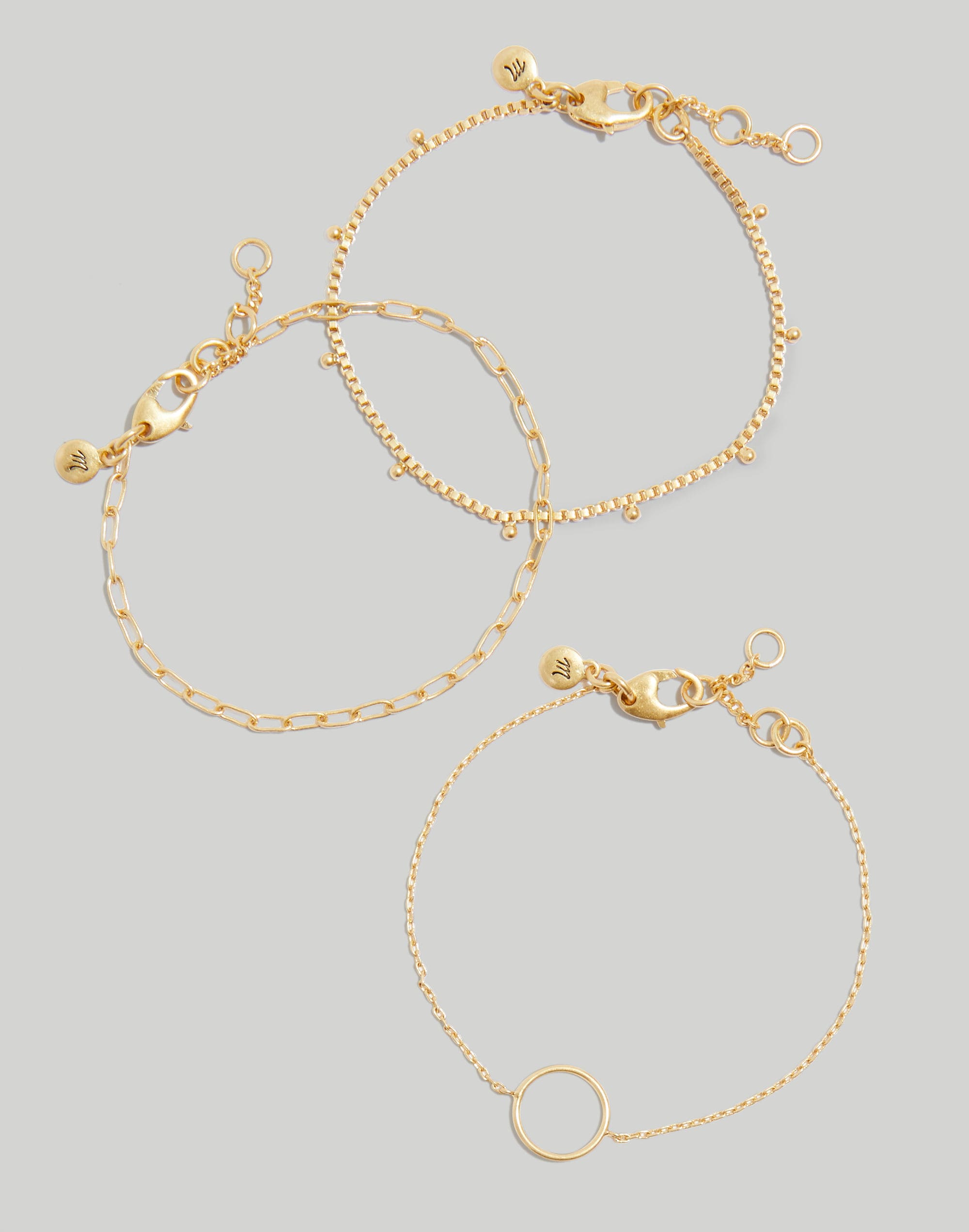 Three-Piece Dotted Bracelet Set