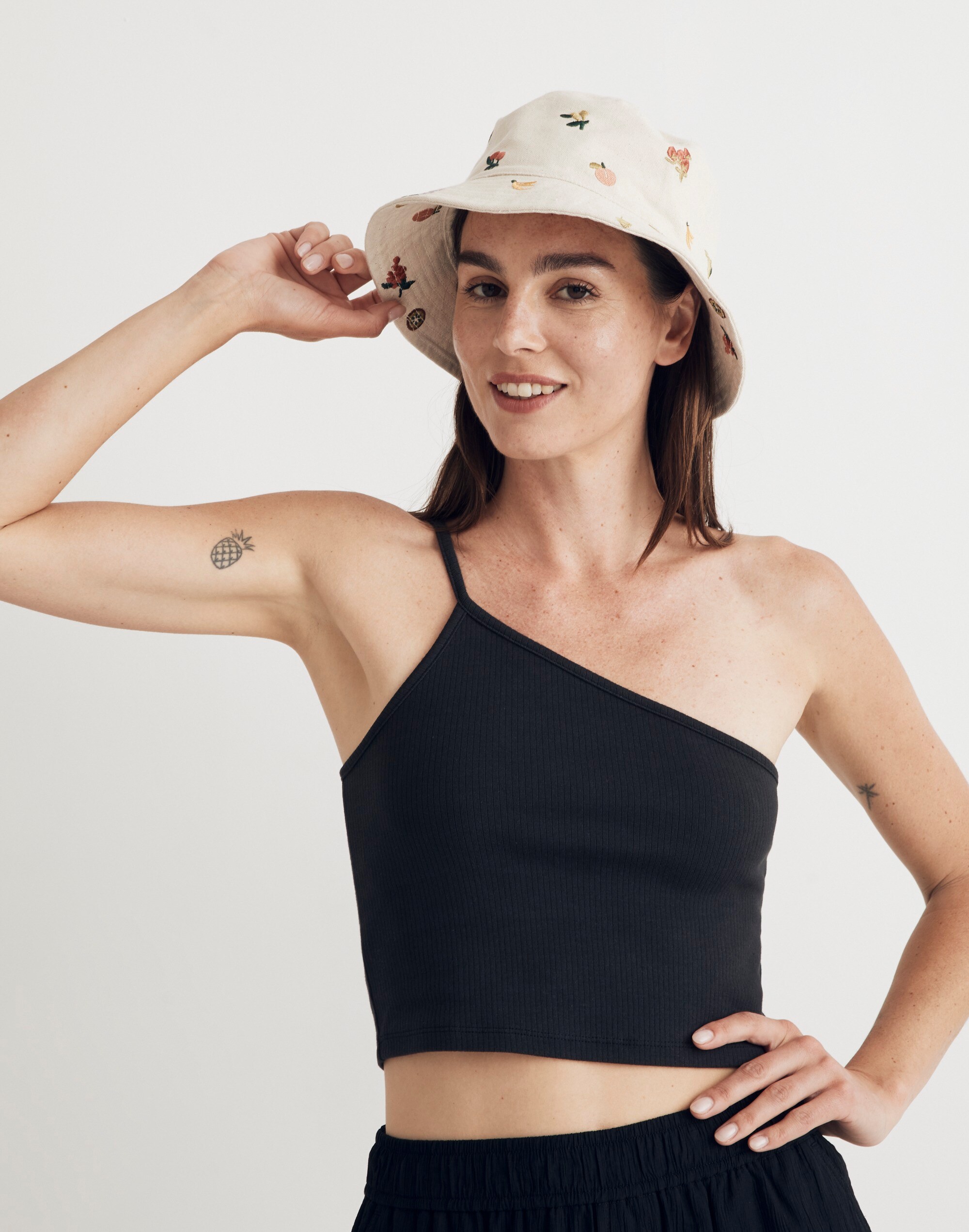 Fresca Fruit Embroidered Bucket Hat