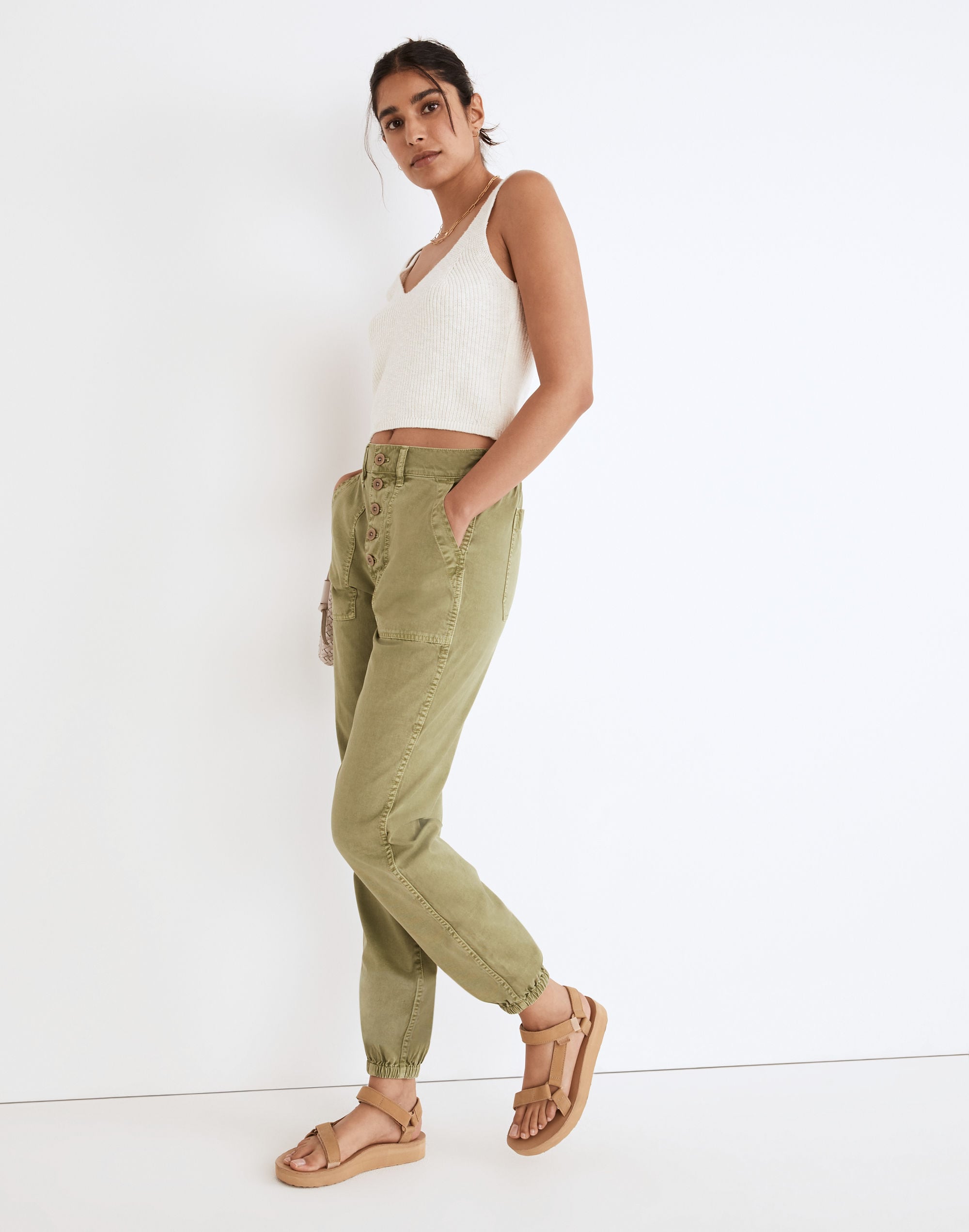 Griff Pull-On Tapered Fatigue Cargo Pants