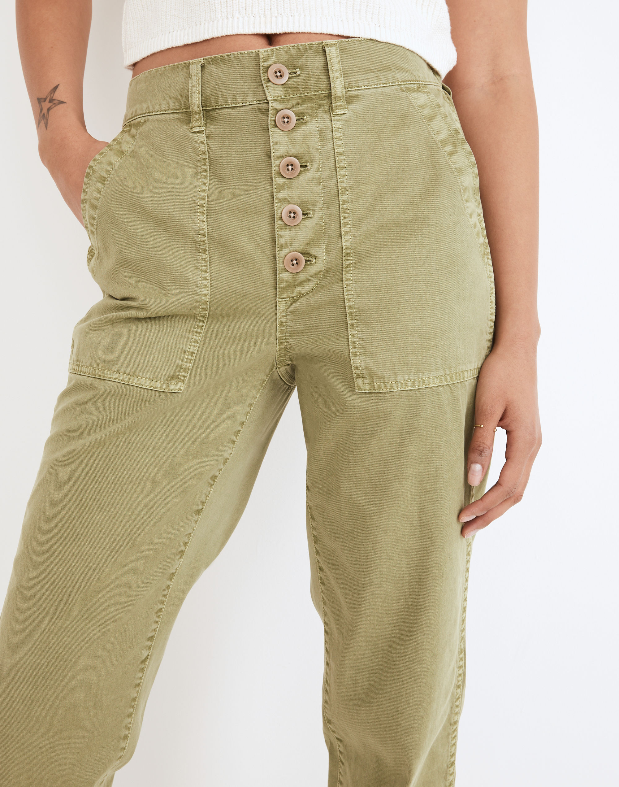Griff Pull-On Tapered Fatigue Cargo Pants