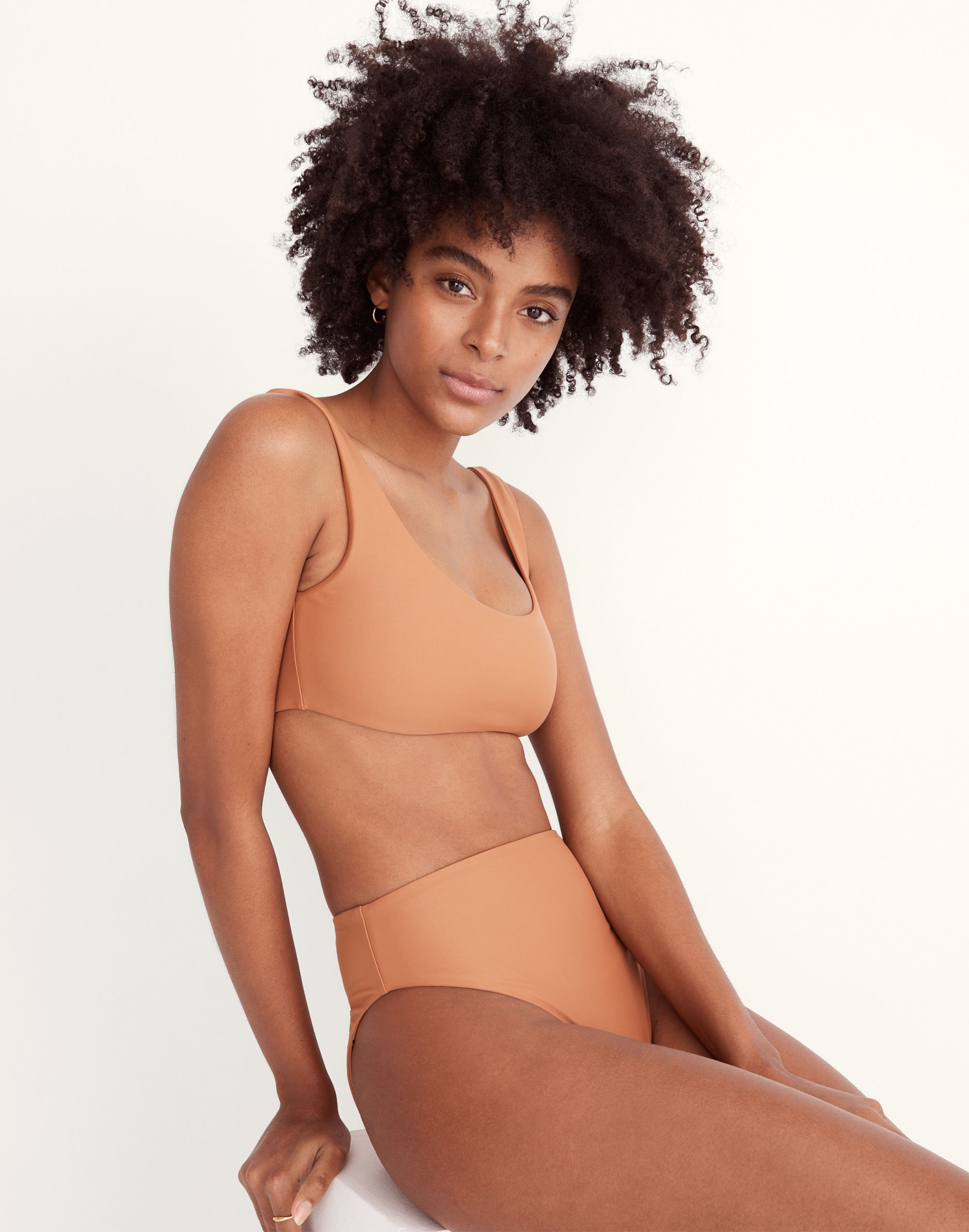 Madewell x Jade Swim&reg; Rounded Edges Bikini Top