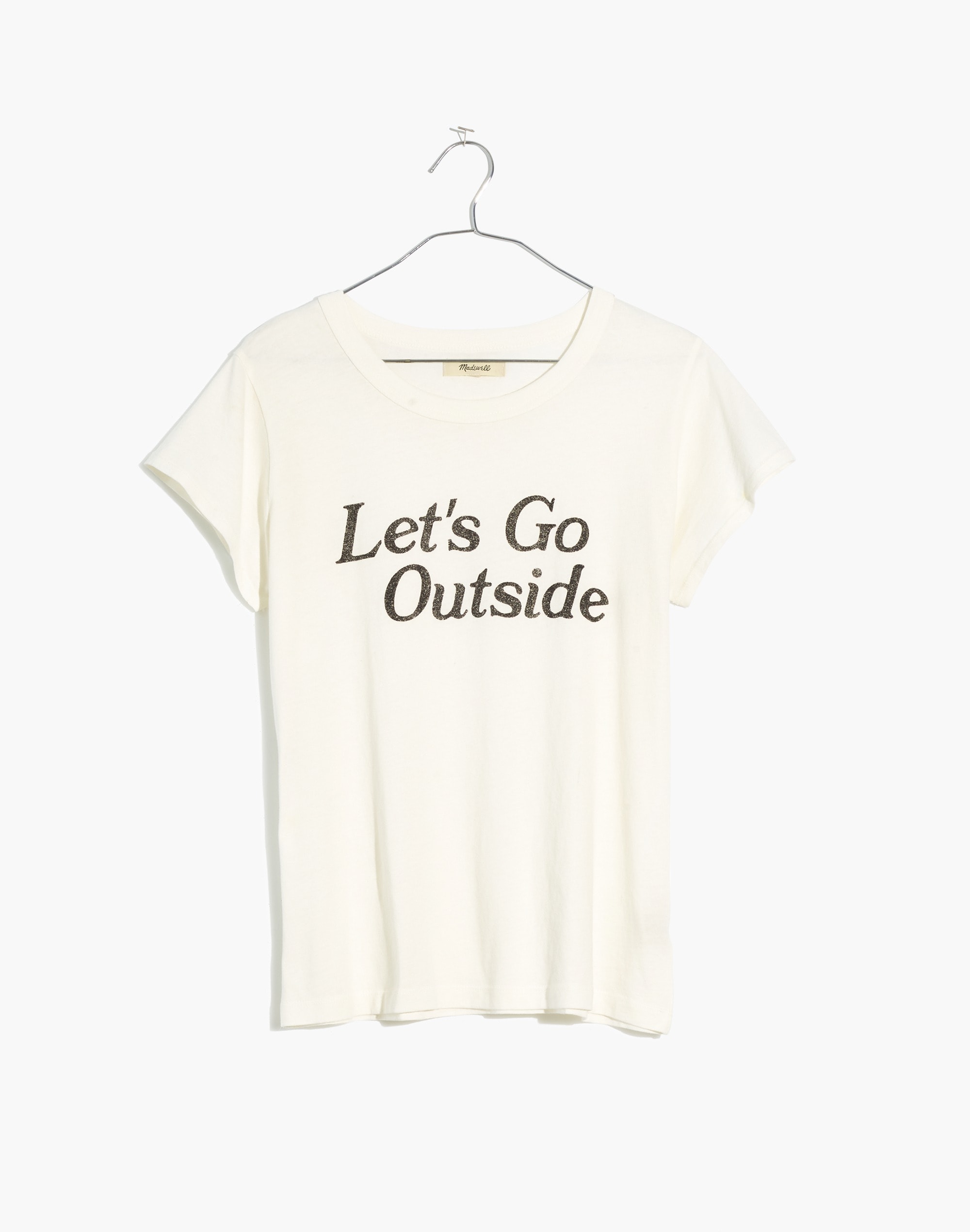 Plus Let's Go Outside Graphic Softfade Cotton Tee