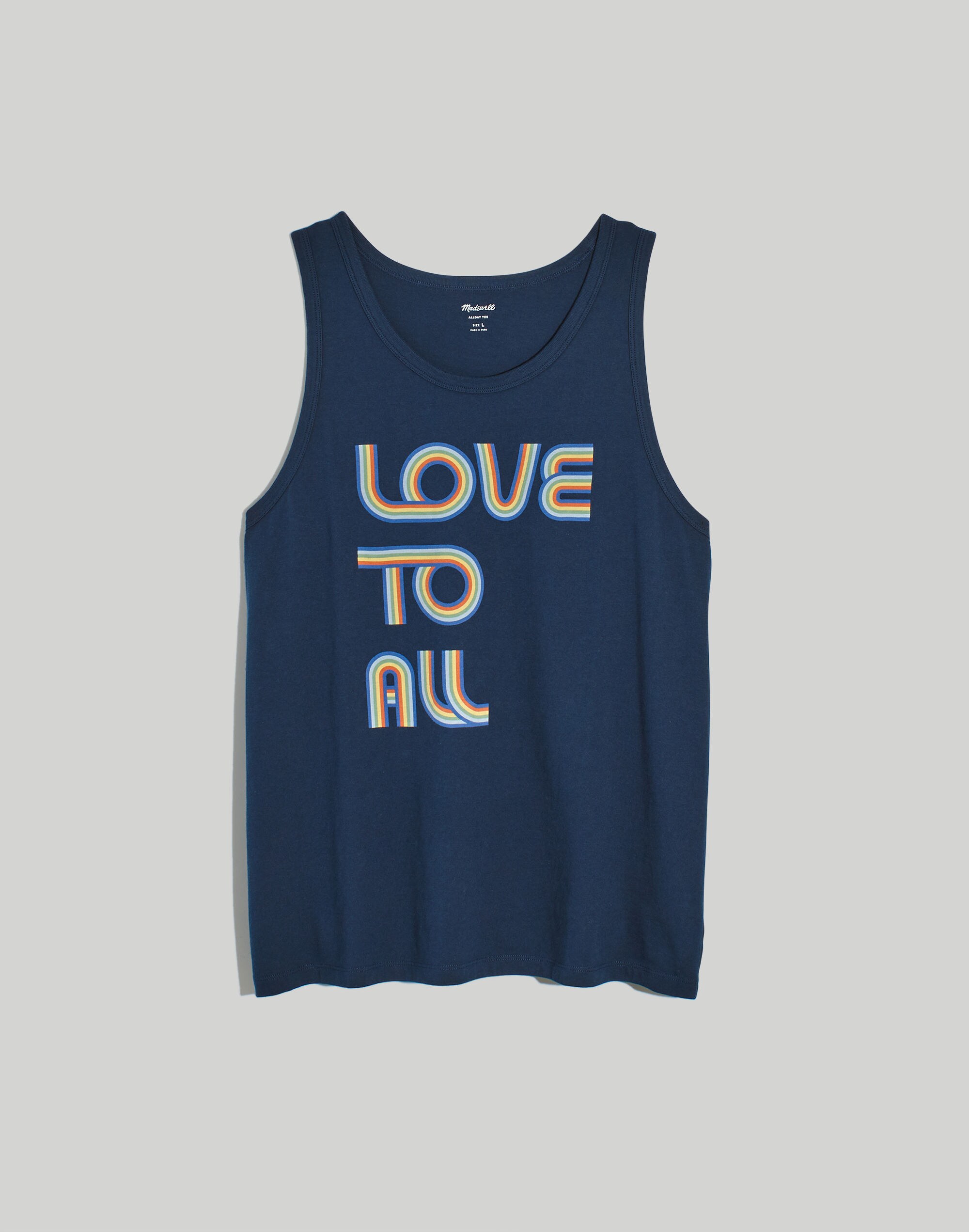 Love To All Pride Allday Tank