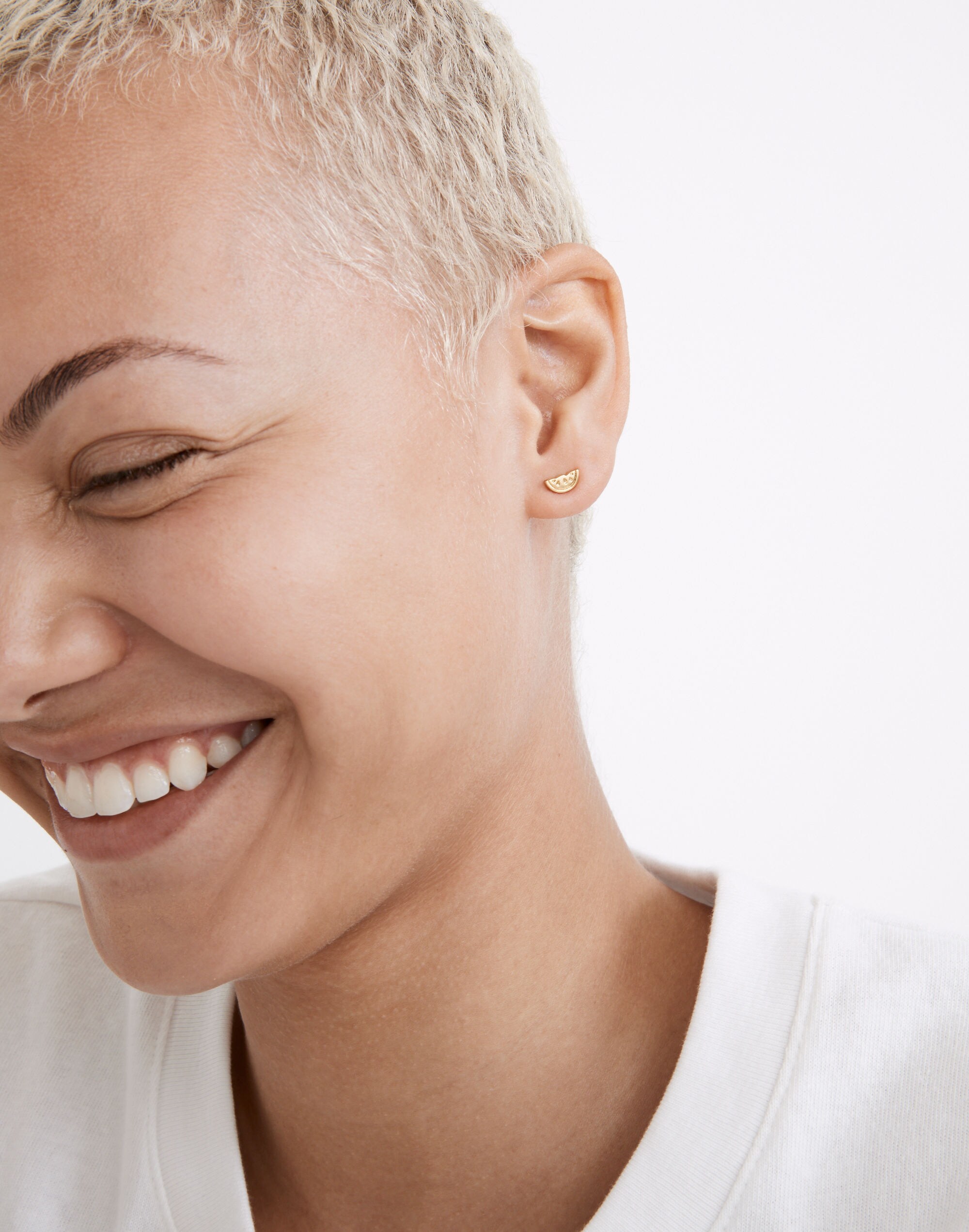 Orange Slice Stud Earrings