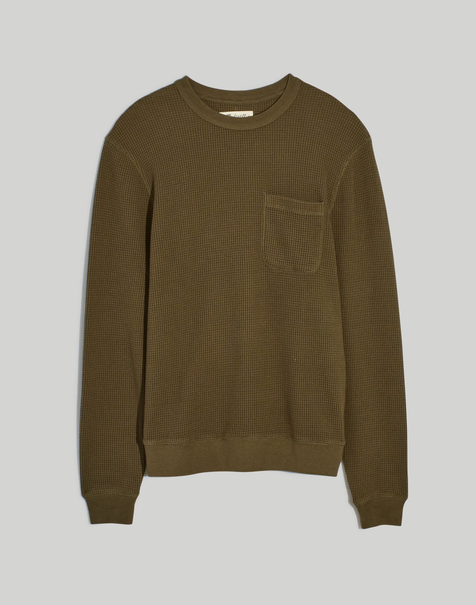 Waffle-Knit Sweatshirt