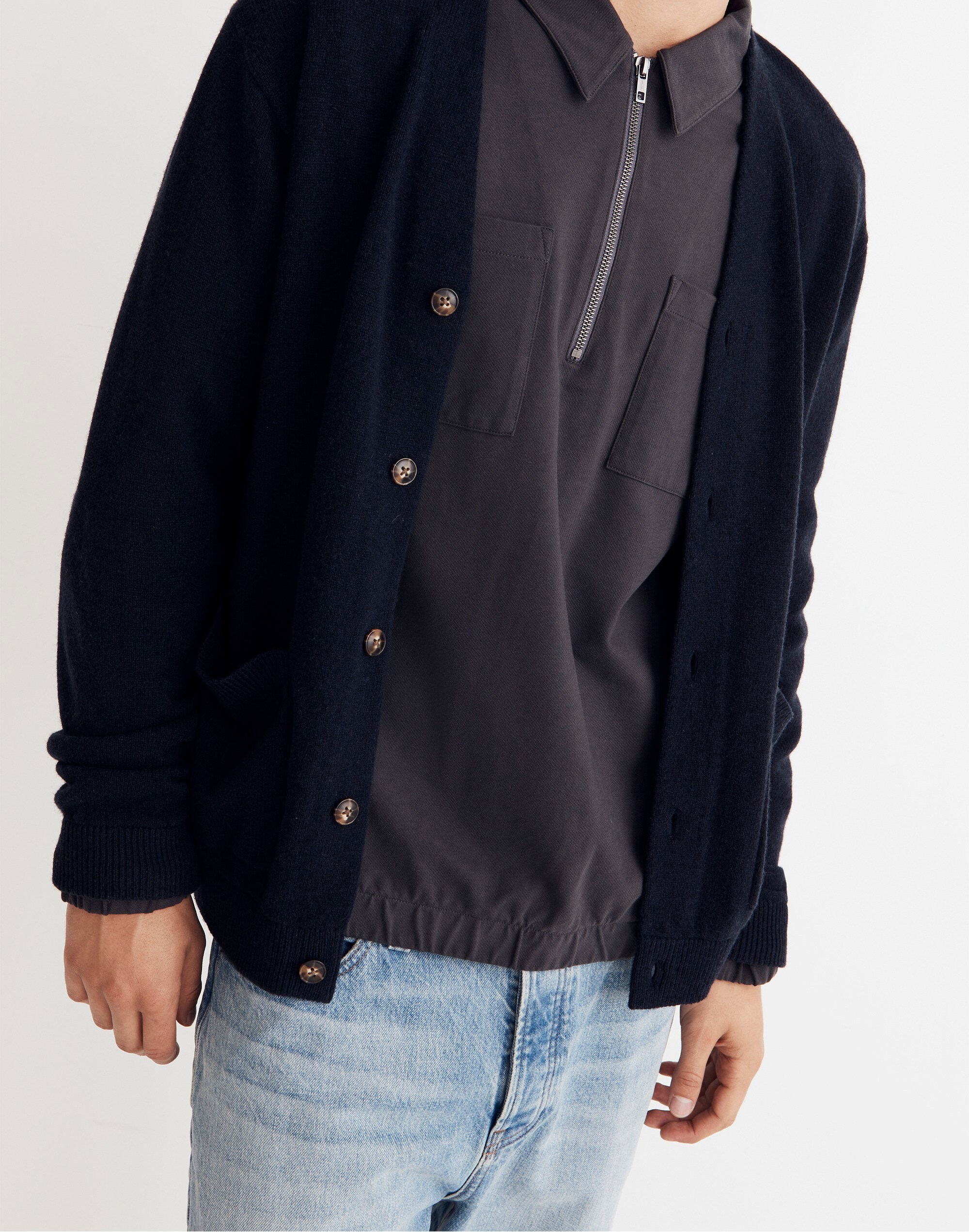 Merino Wool Cardigan Sweater