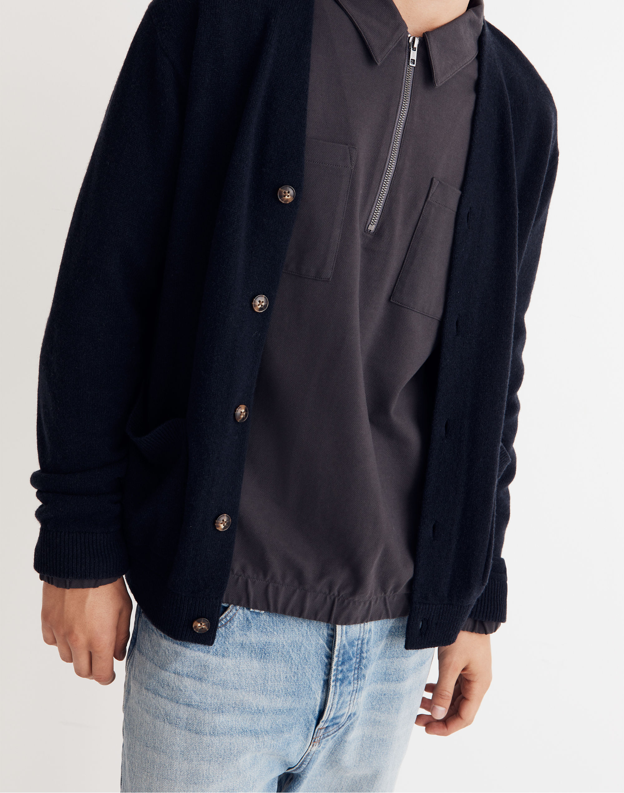 Merino Wool Cardigan Sweater