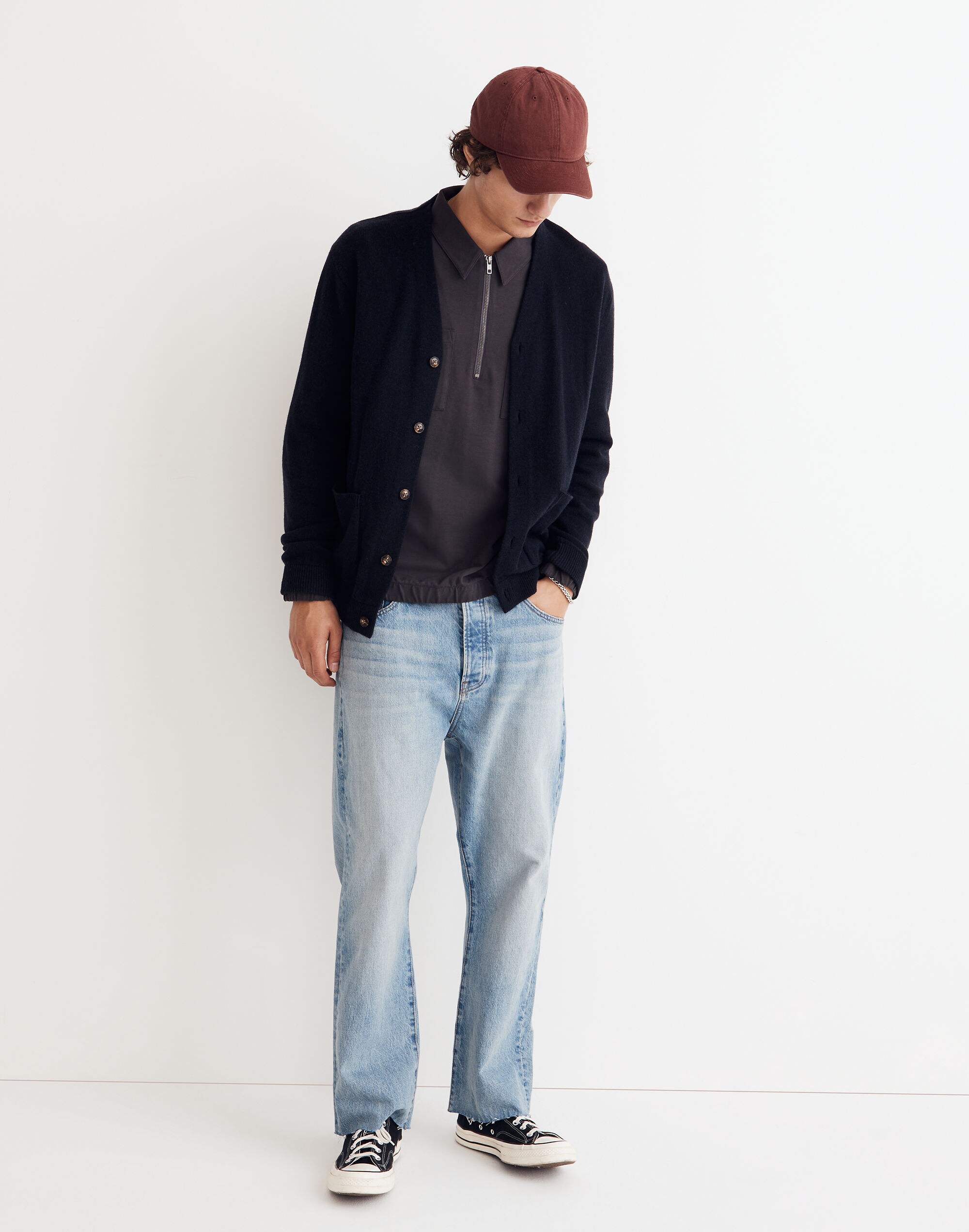 Merino Wool Cardigan Sweater