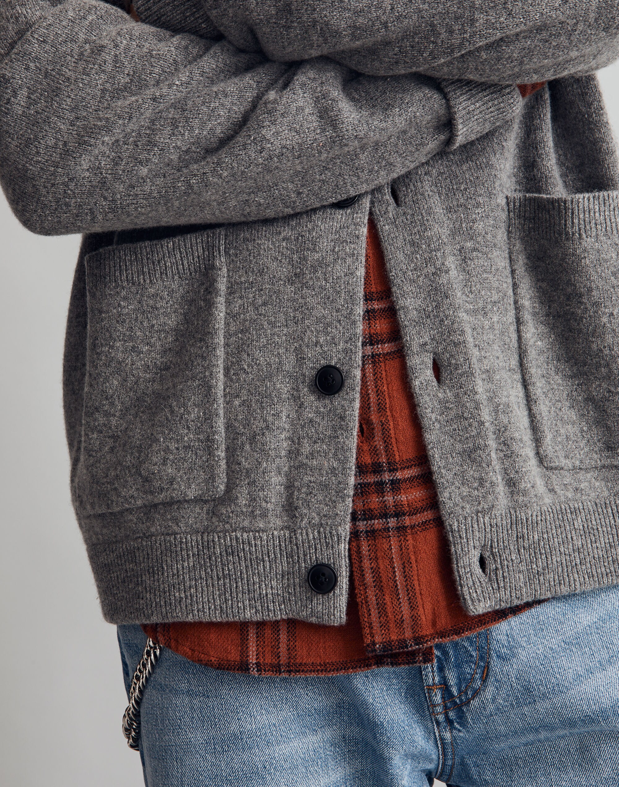 Merino Wool Cardigan Sweater