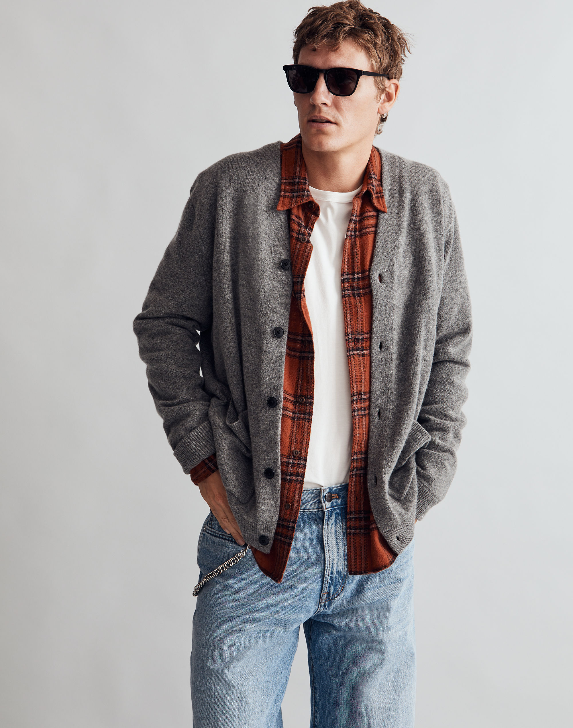 Merino Wool Cardigan Sweater