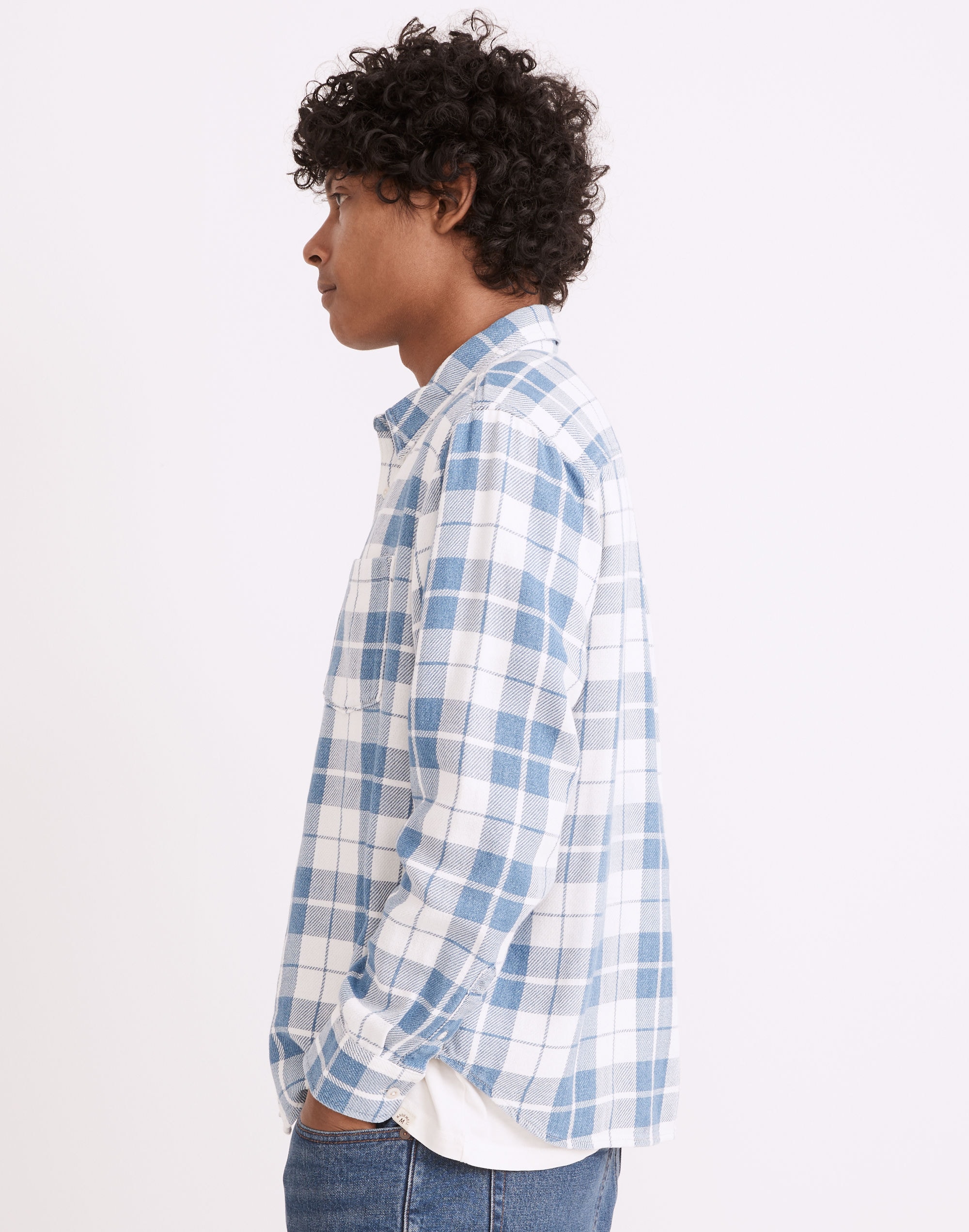 Easy Long-Sleeve Shirt in Lonnie Plaid