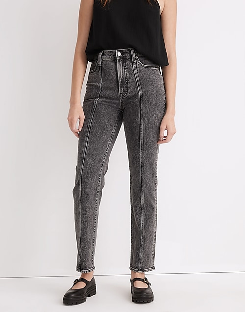 The Perfect Vintage Straight Jean in Meaford Wash: Seamed Edition