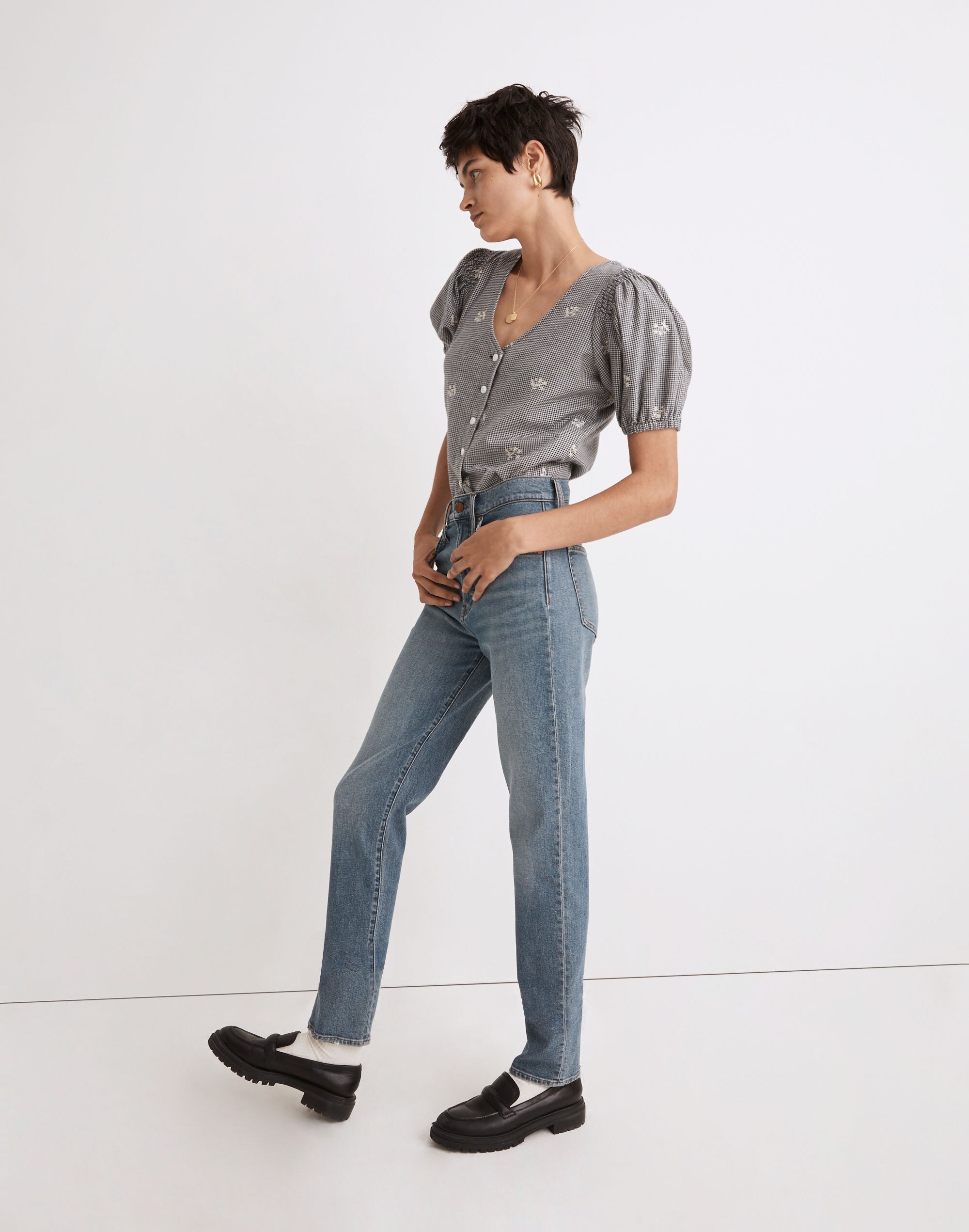 The Perfect Vintage Full-Length Jean in Valewood Wash