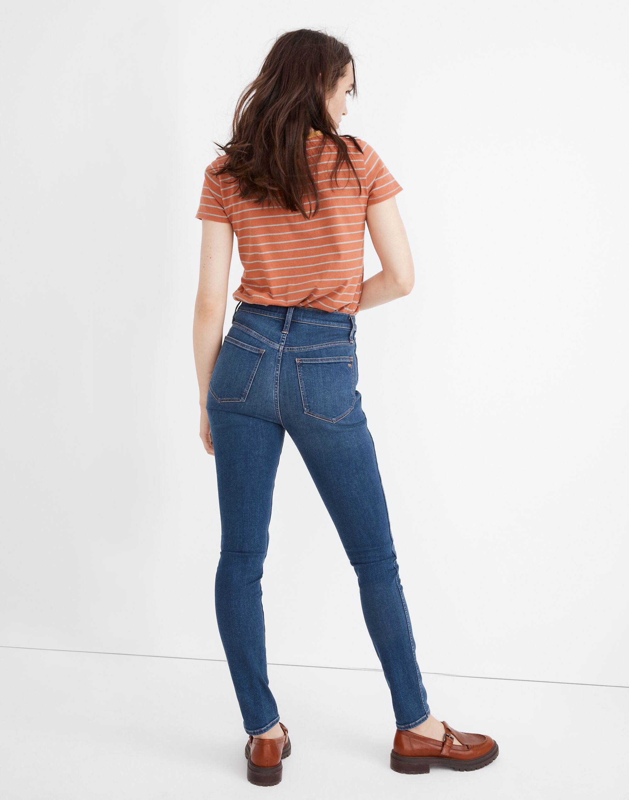Petite 10" High-Rise Skinny Jeans in Coronet Wash
